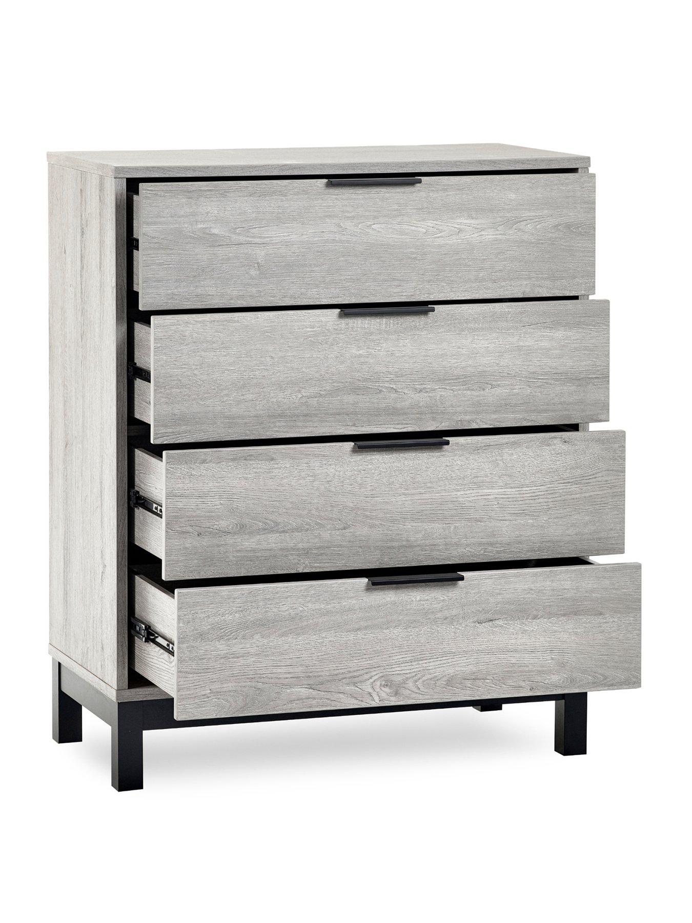 Image 3 of 7 of Julian Bowen Bali 4 Drawer Chest - Grey Oak