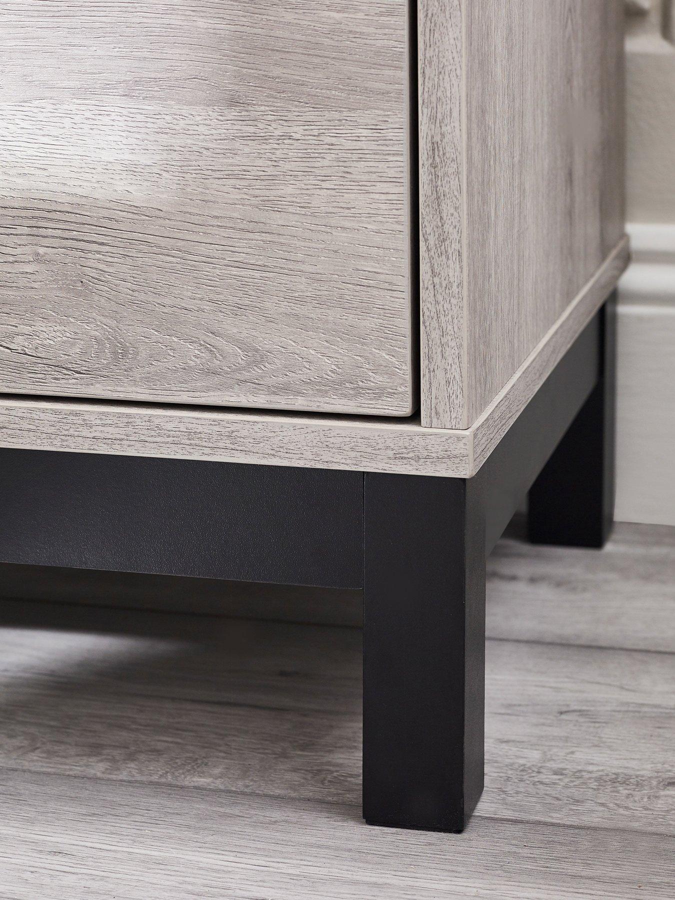 Image 4 of 7 of Julian Bowen Bali 4 Drawer Chest - Grey Oak