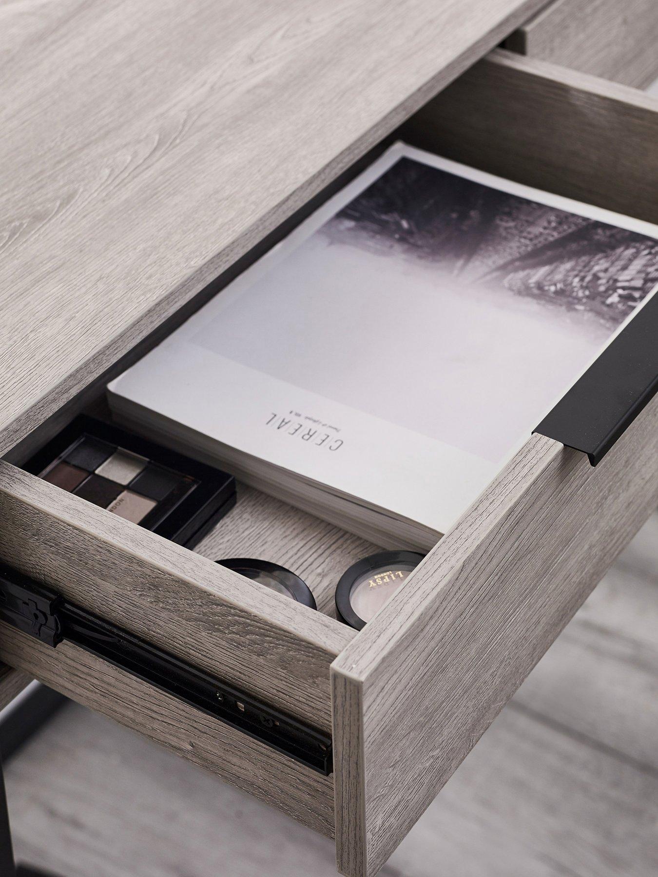  image of julian-bowen-bali-2-drawer-dressing-tabledesk