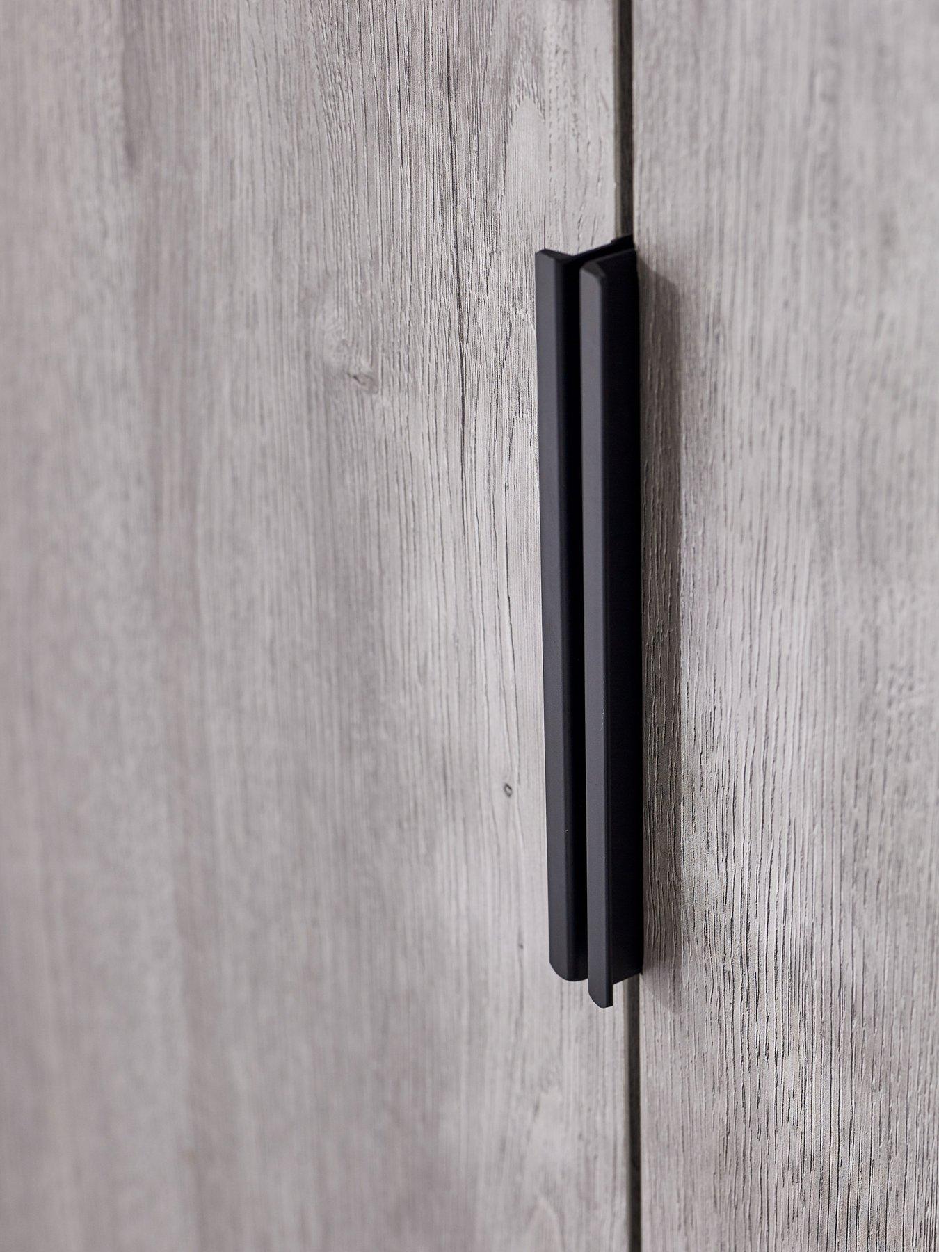  image of julian-bowen-bali-2-doornbsp1-drawer-wardrobe-grey-oak