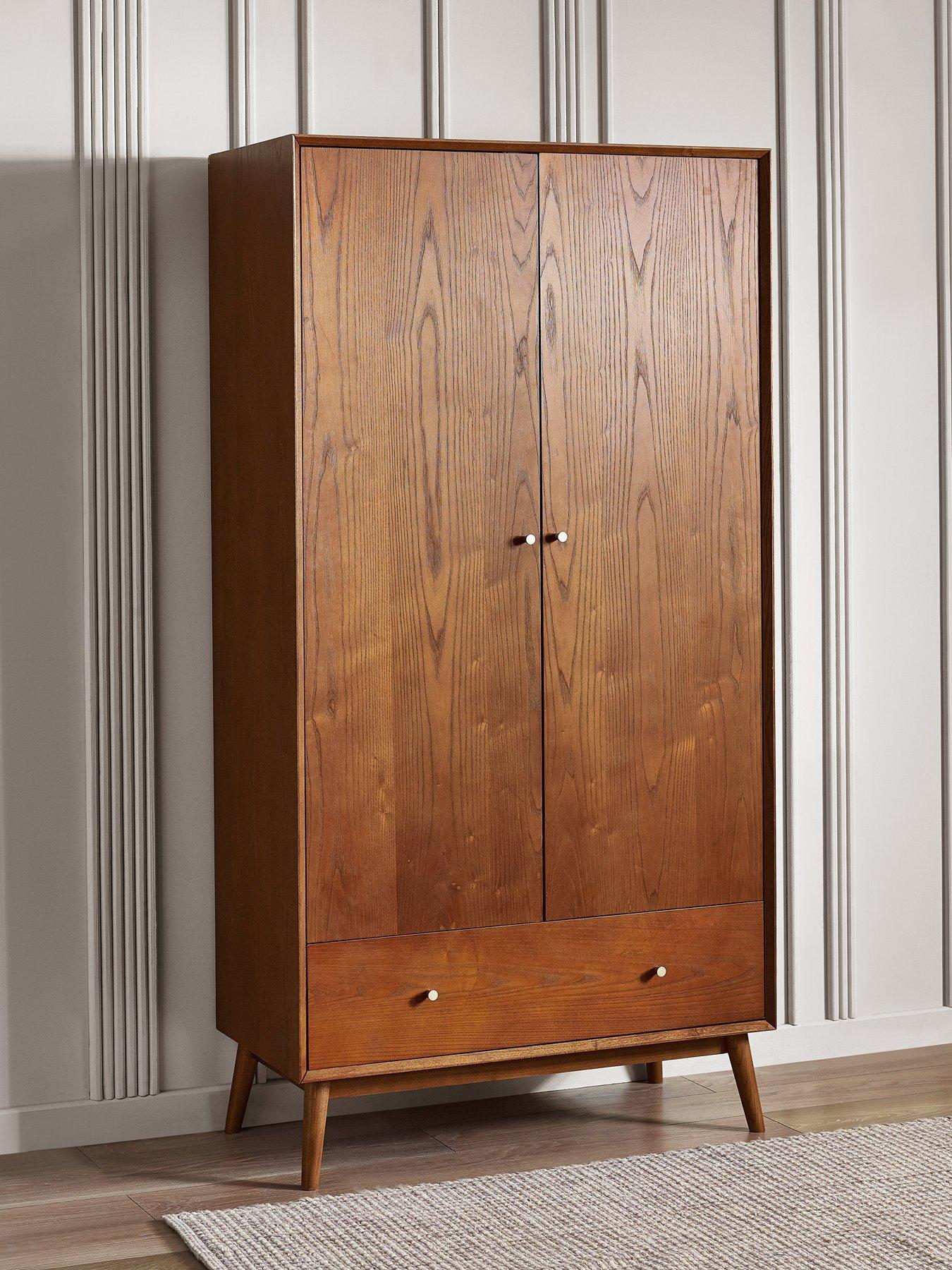 Julian Bowen Lowry 2 Door 1 Drawer Wardrobe