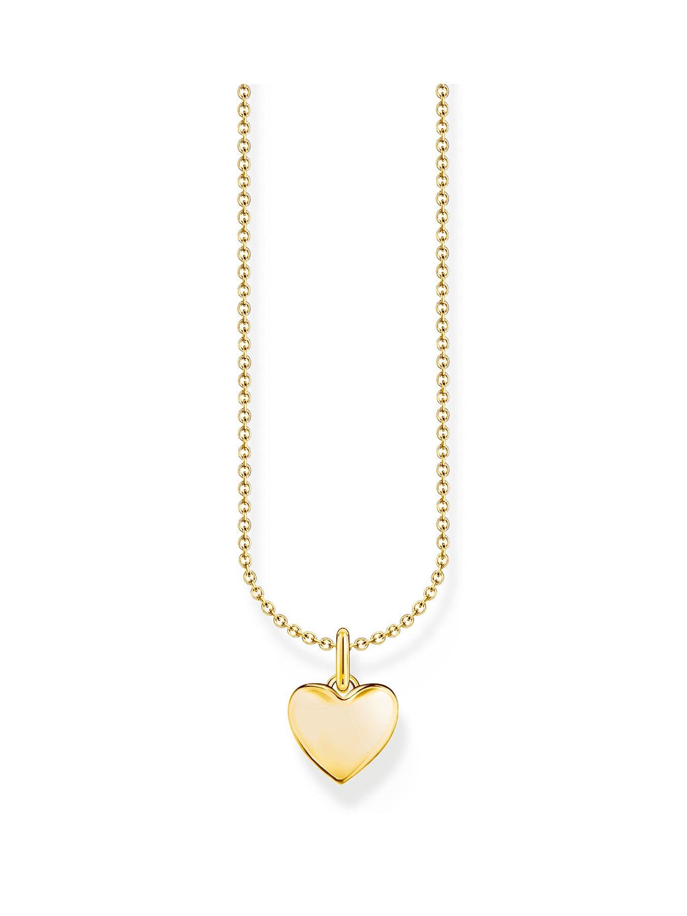 thomas-sabo-heart-pendant-necklace-timeless-romantic-silver-18k-gold-plating-adjustable-length