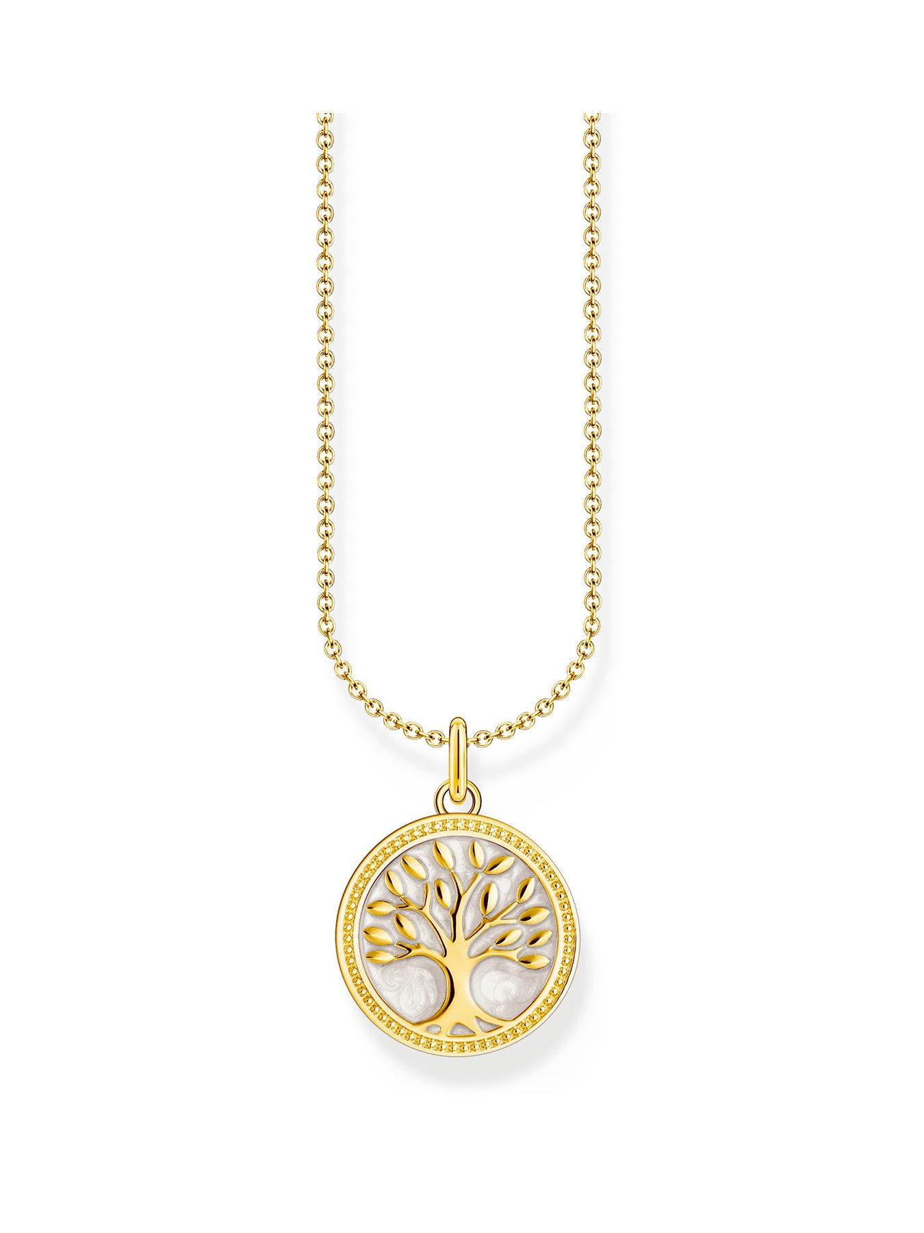 undefined Tree of Love pendant necklace: timeless, symbolic, silver, 18k gold plating