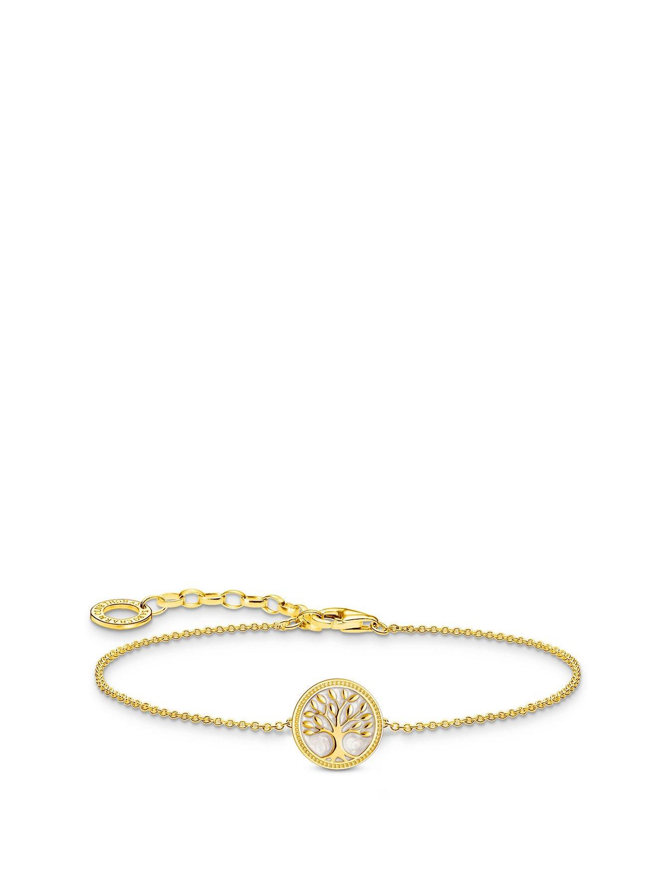 undefined Tree of Love pendant bracelet: deep symbolism, silver, gold plating