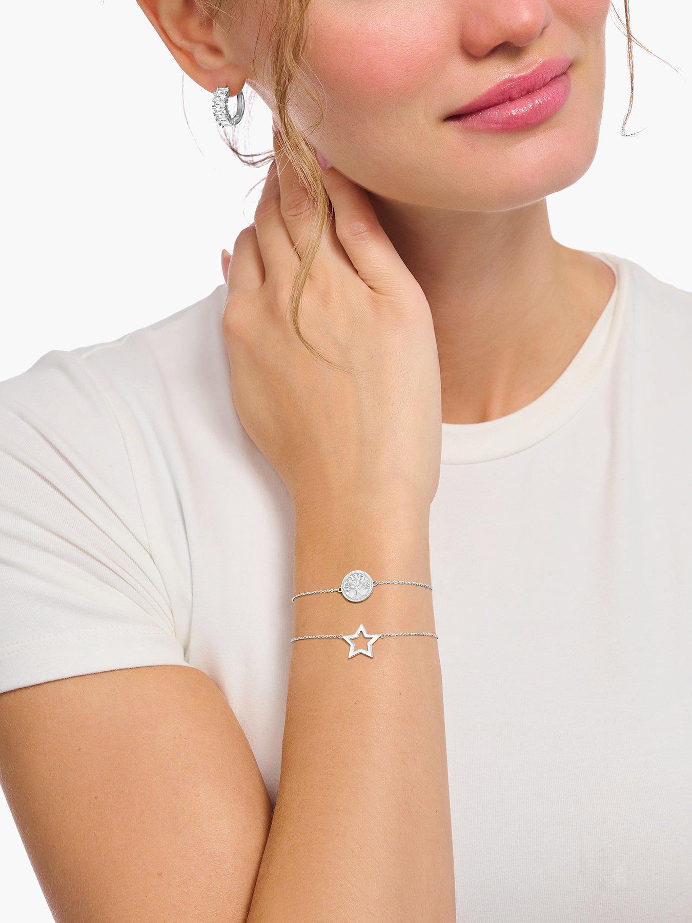  image of thomas-sabo-tree-of-love-pendant-bracelet-deep-symbolismnbspsilver-adjustable-length