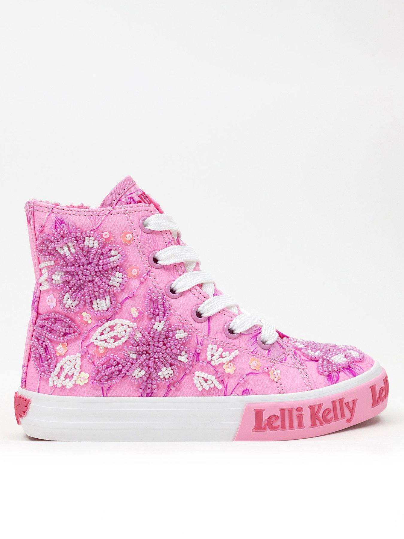 Lelli Kelly Brooke M. Embellished Faux Fur Lined High Top - Pink