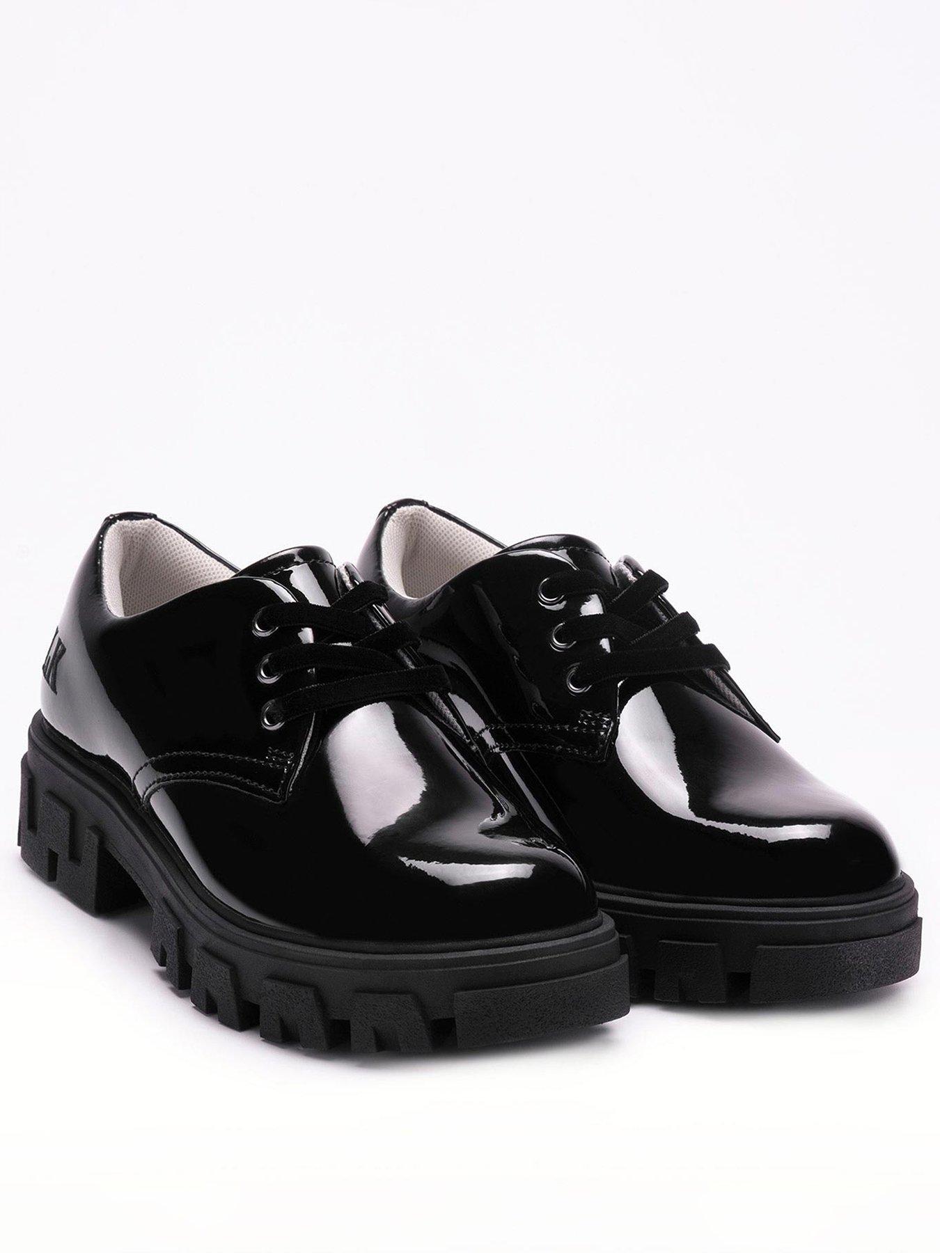  image of lelli-kelly-miss-lk-maria-lace-up-patent-school-shoe-black