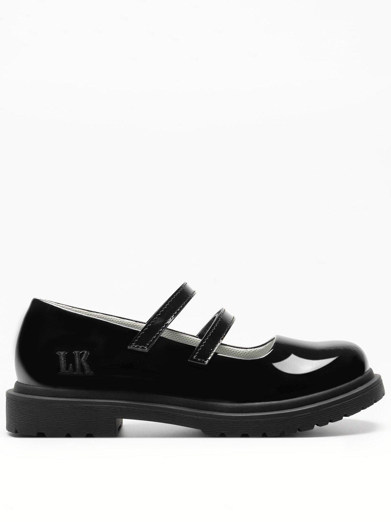 undefined Miss Lk Maeve Double Strap Mary Jane School Shoe - Black