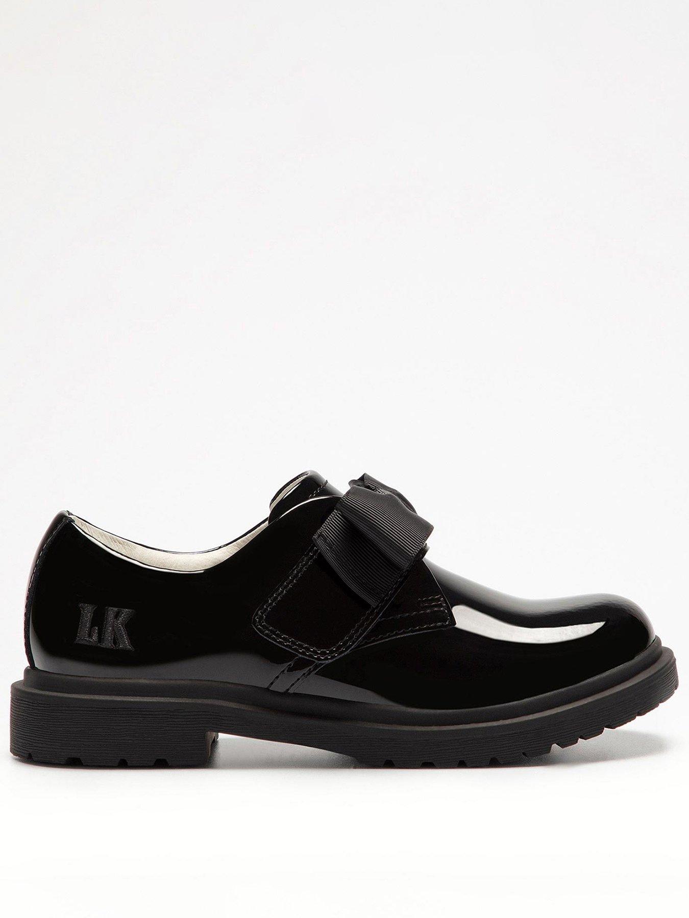 undefined Miss Lk Faye Bow School Shoe - Black