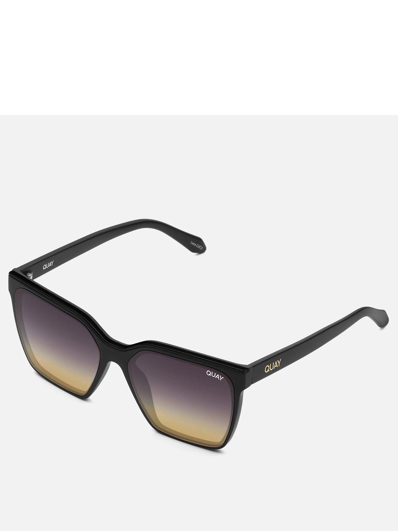 QUAY AUSTRALIA Evasive Wayfarer Sunglasses Black littlewoods