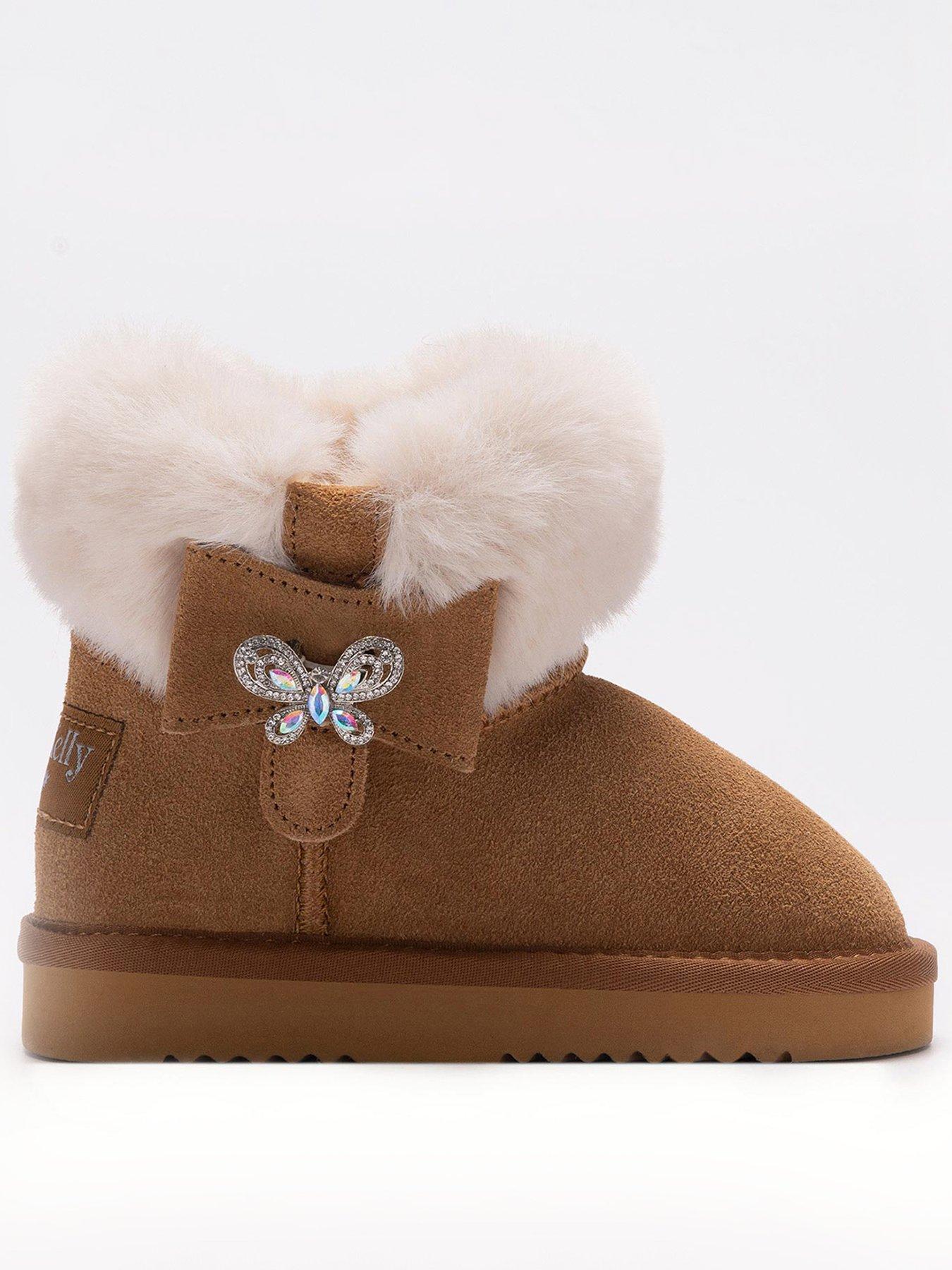 undefined Lily Embellished Ankle Boot - Brown