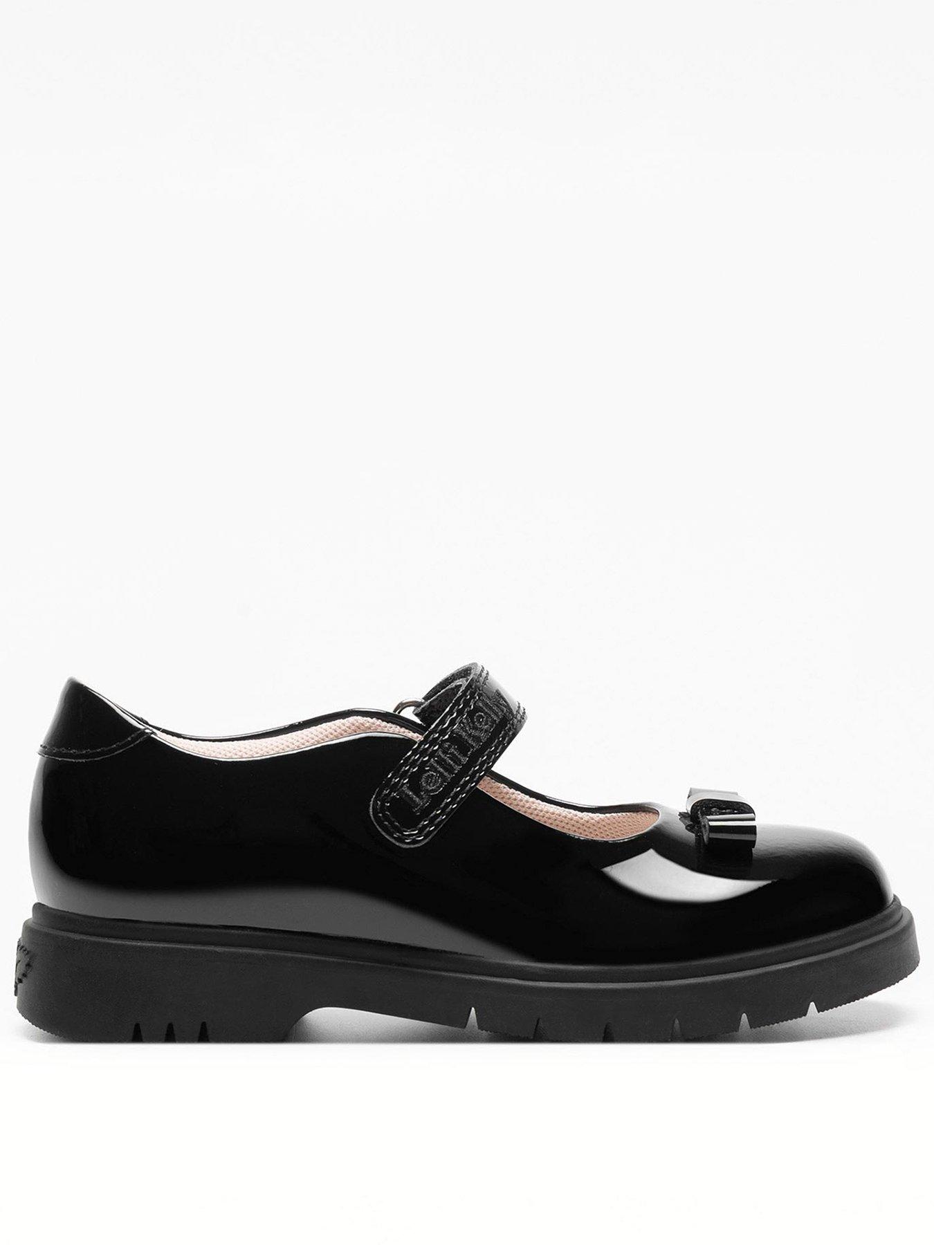 Lelli Kelly Jolie Bow Chunky Sole Mary Jane School Shoe Black