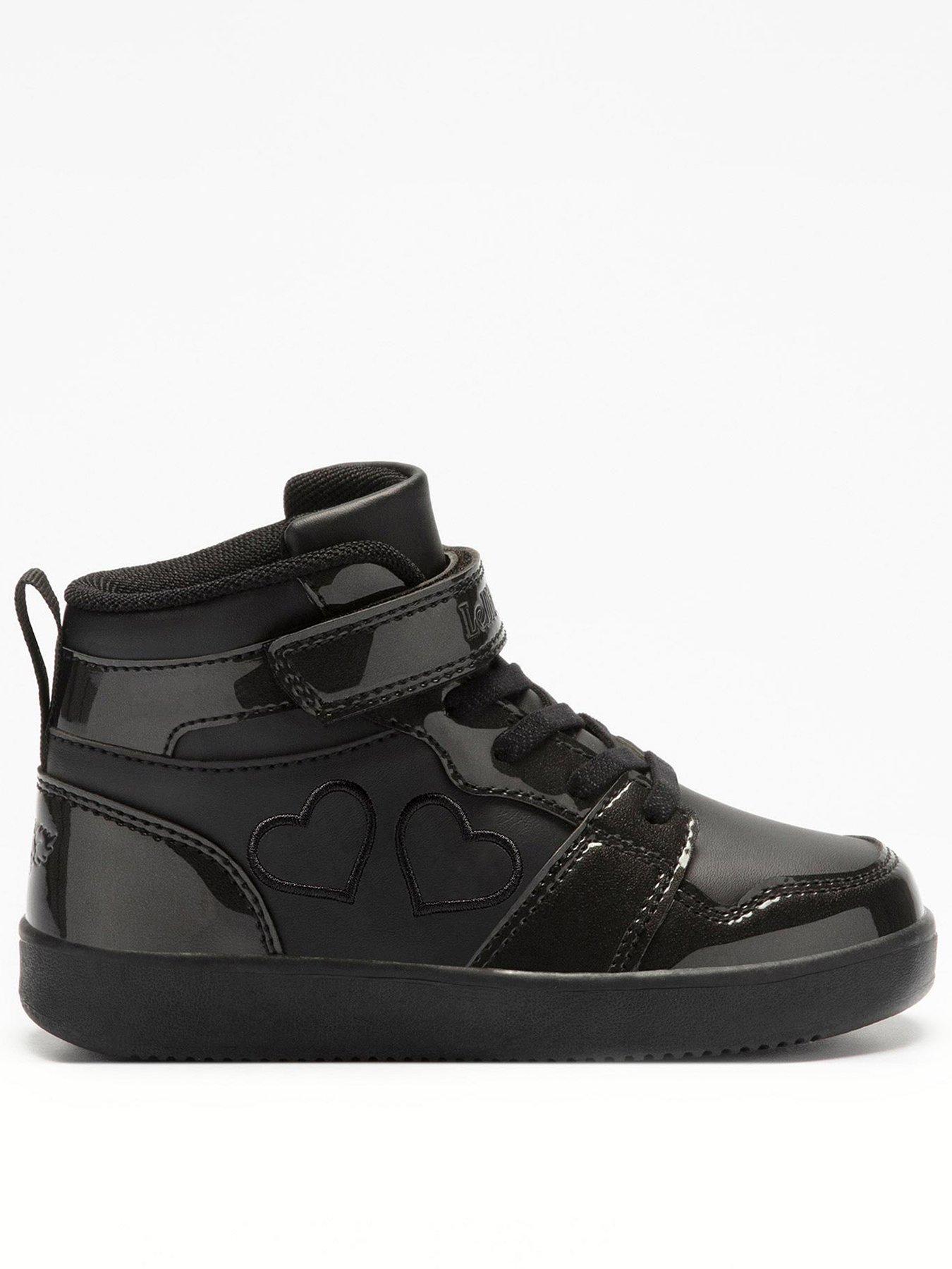 lelli-kelly-paris-patent-mid-high-top-trainer-black