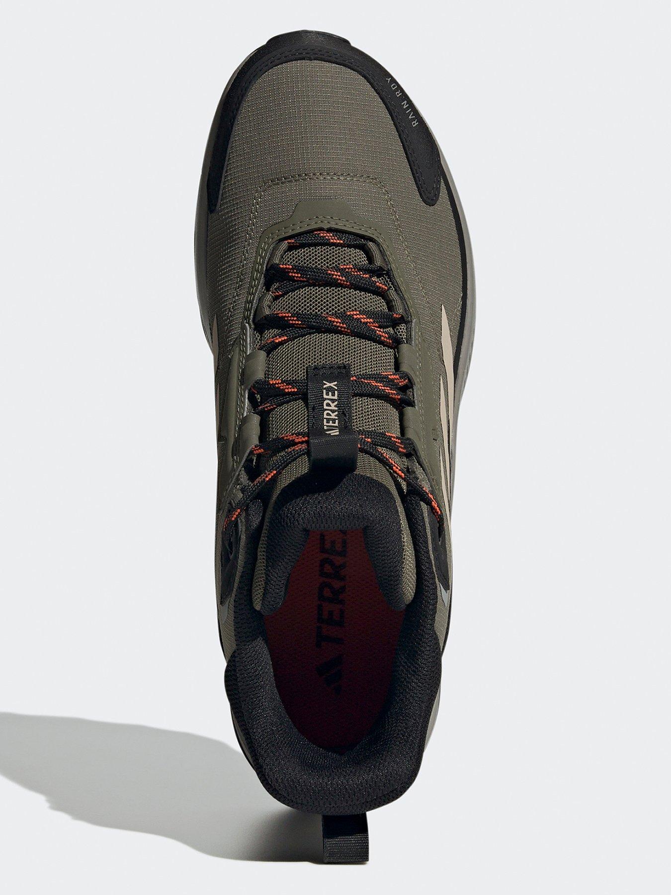  image of adidas-terrex-mens-anylander-rain-ready-waterproof-hiking-boots--khaki