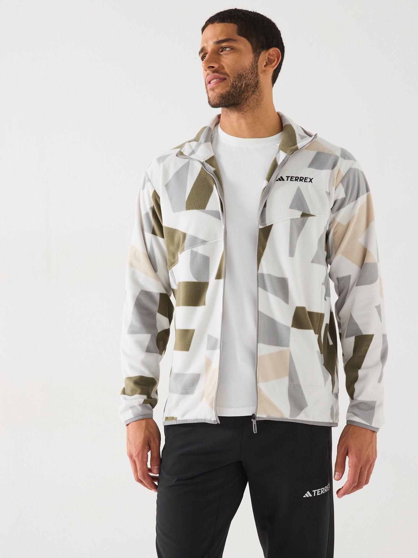 adidas-terrex-mens-mountain-printed-full-zip-fleece-jacket--green