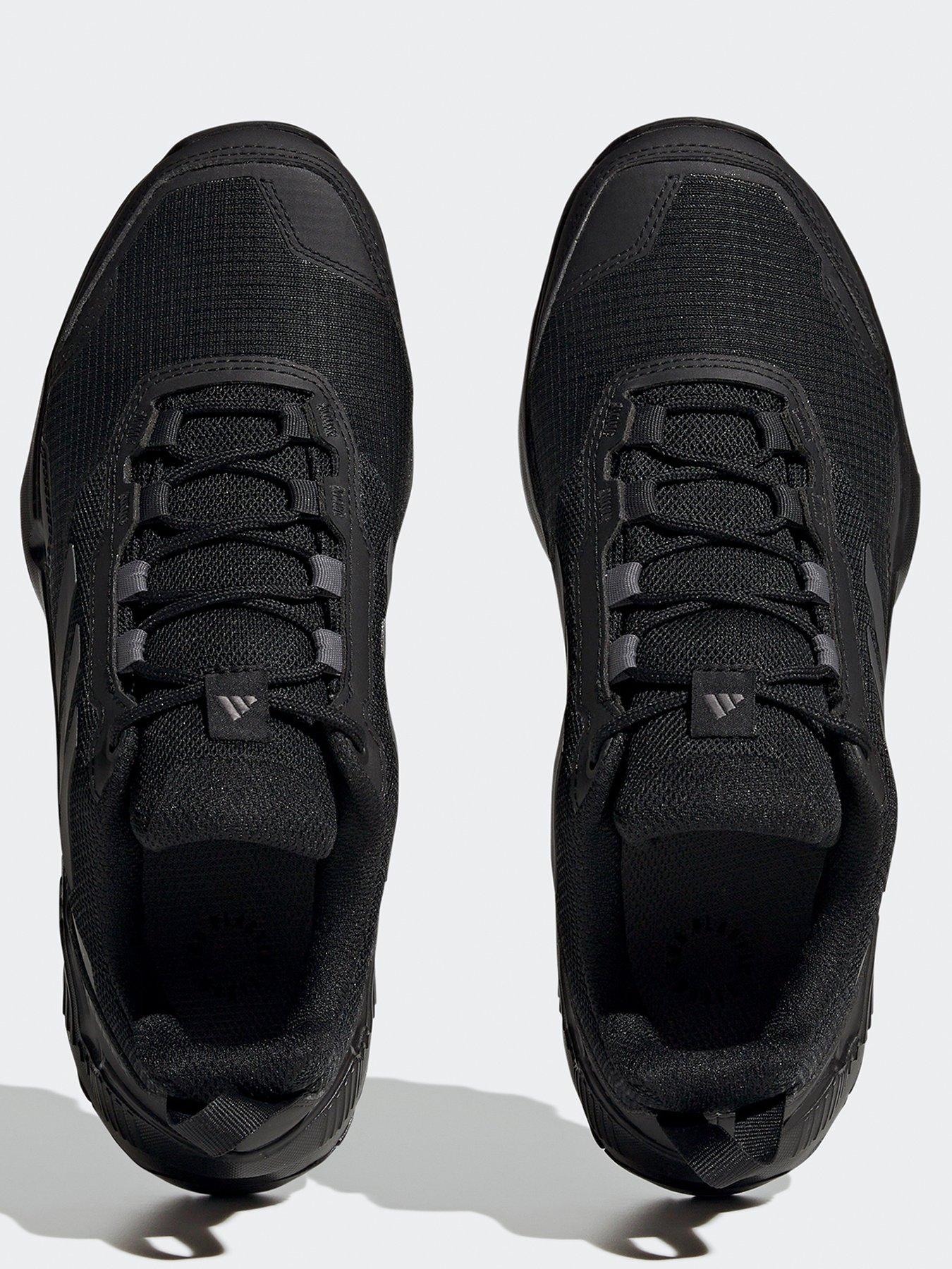  image of adidas-terrex-womens-eastrail-2-rain-ready-waterproof-hiking-shoes--dark-grey