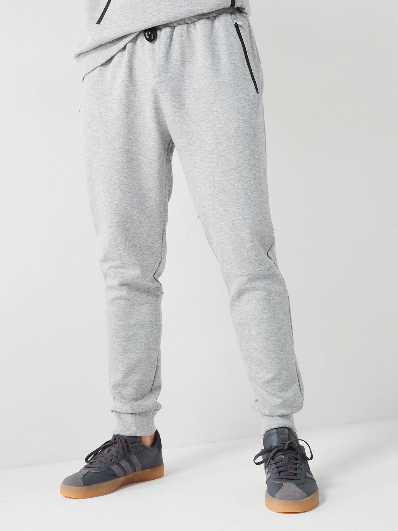  image of aytee7-x-very-technical-interlock-joggers-marl-grey
