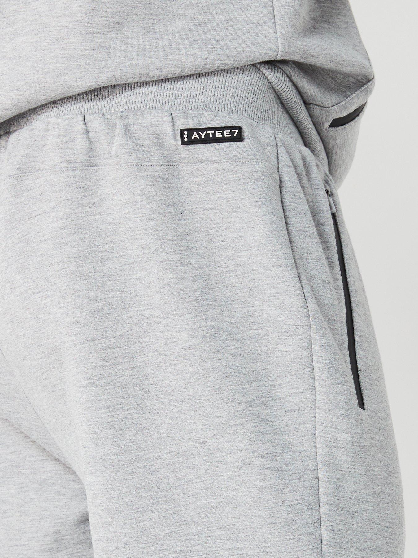  image of aytee7-x-very-technical-interlock-joggers-marl-grey