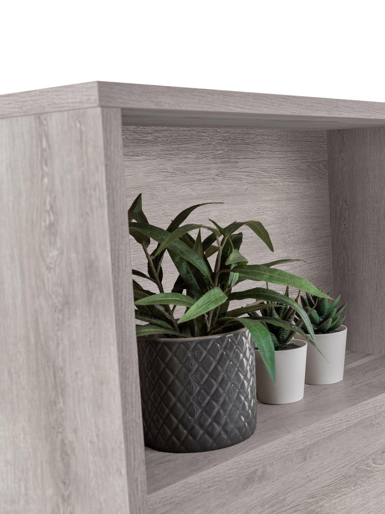  image of julian-bowen-bali-bookcase-headboard-bed-135cm