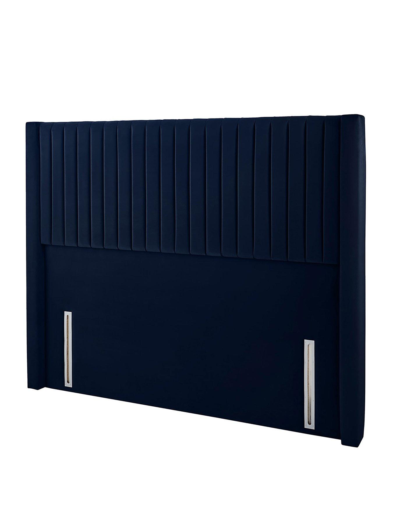  image of silentnight-slumber-headboard-velvet-navy