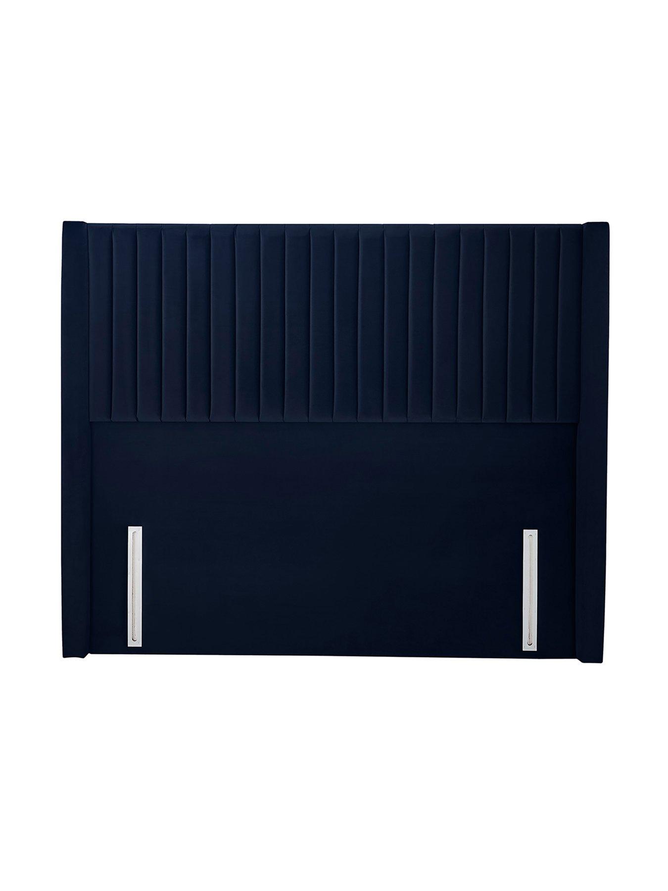  image of silentnight-slumber-headboard-velvet-navy