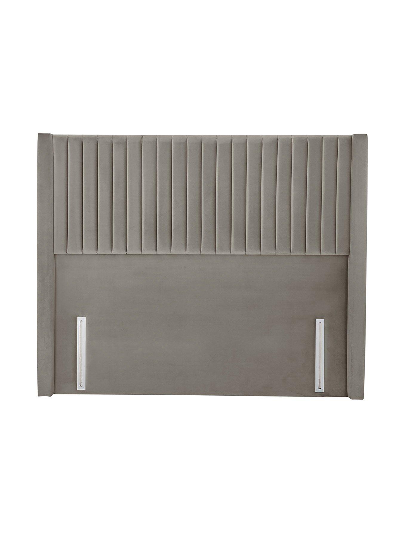  image of silentnight-slumber-headboard-velvetnbsp--silver