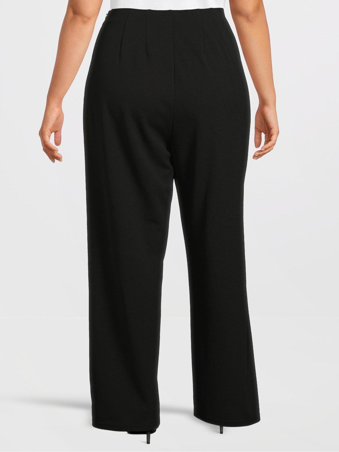  image of vero-moda-curve-high-waist-super-wide-leg-pant-black