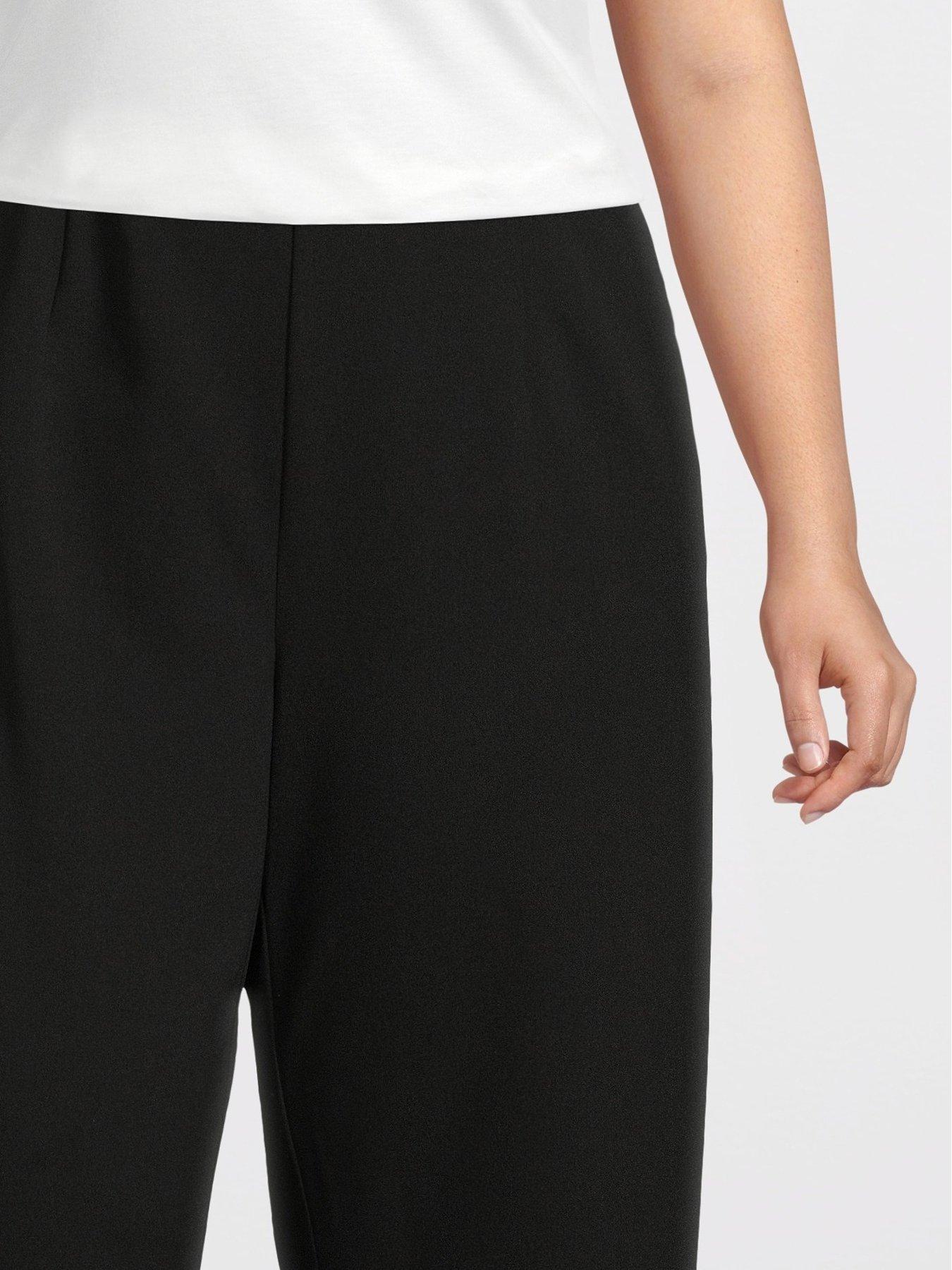  image of vero-moda-curve-high-waist-super-wide-leg-pant-black