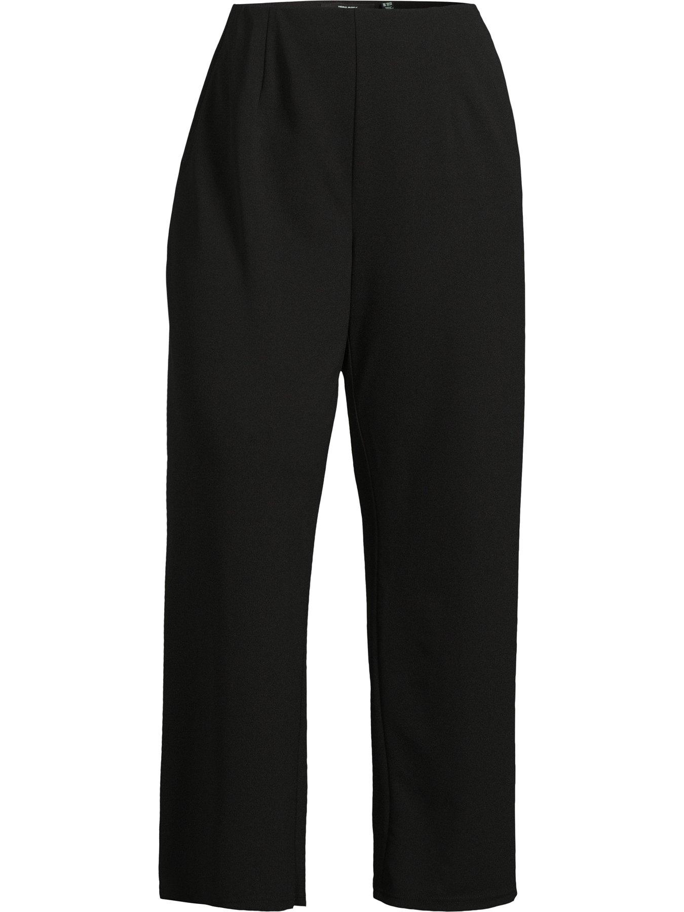  image of vero-moda-curve-high-waist-super-wide-leg-pant-black