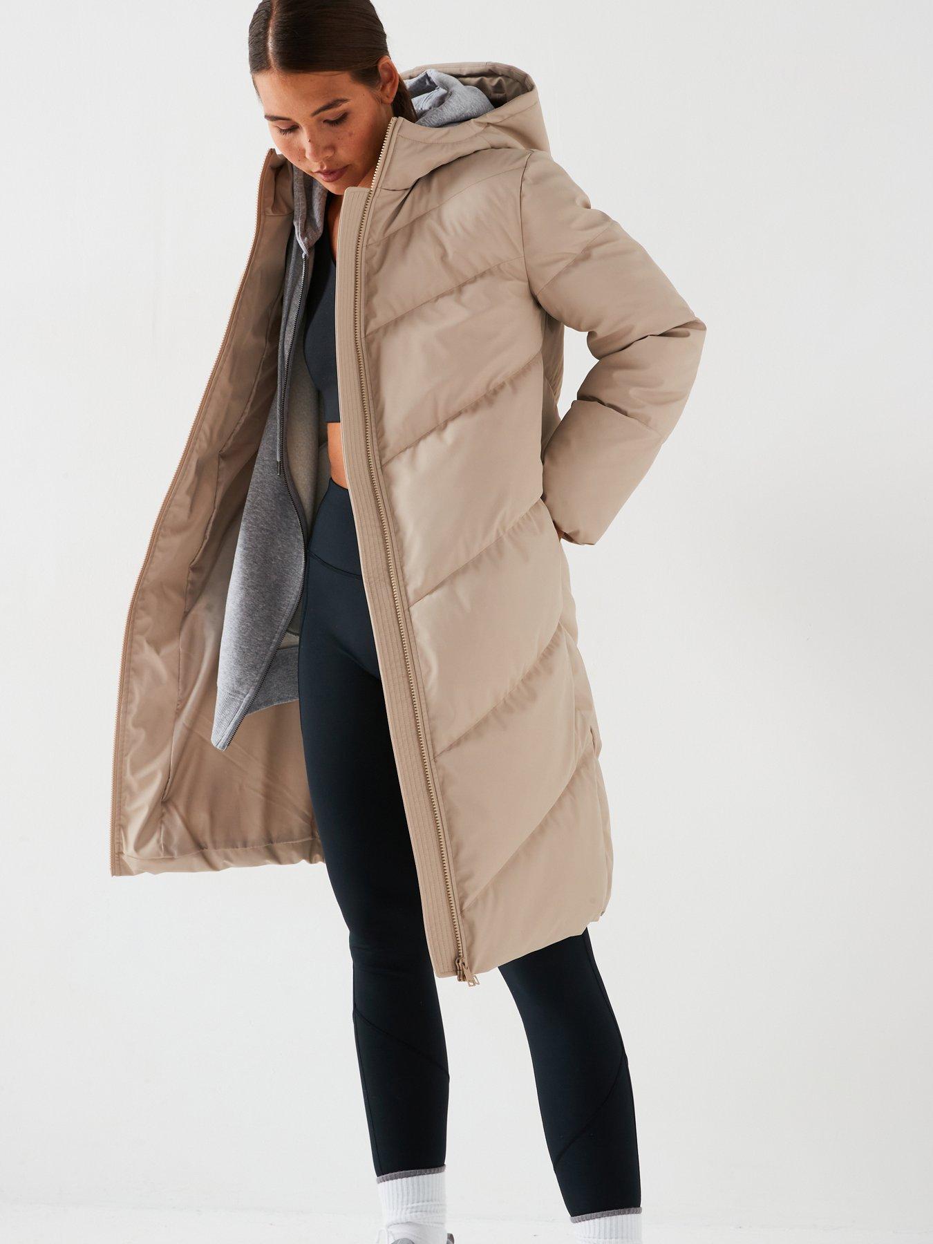 JDY Padded Longline Coat - Beige