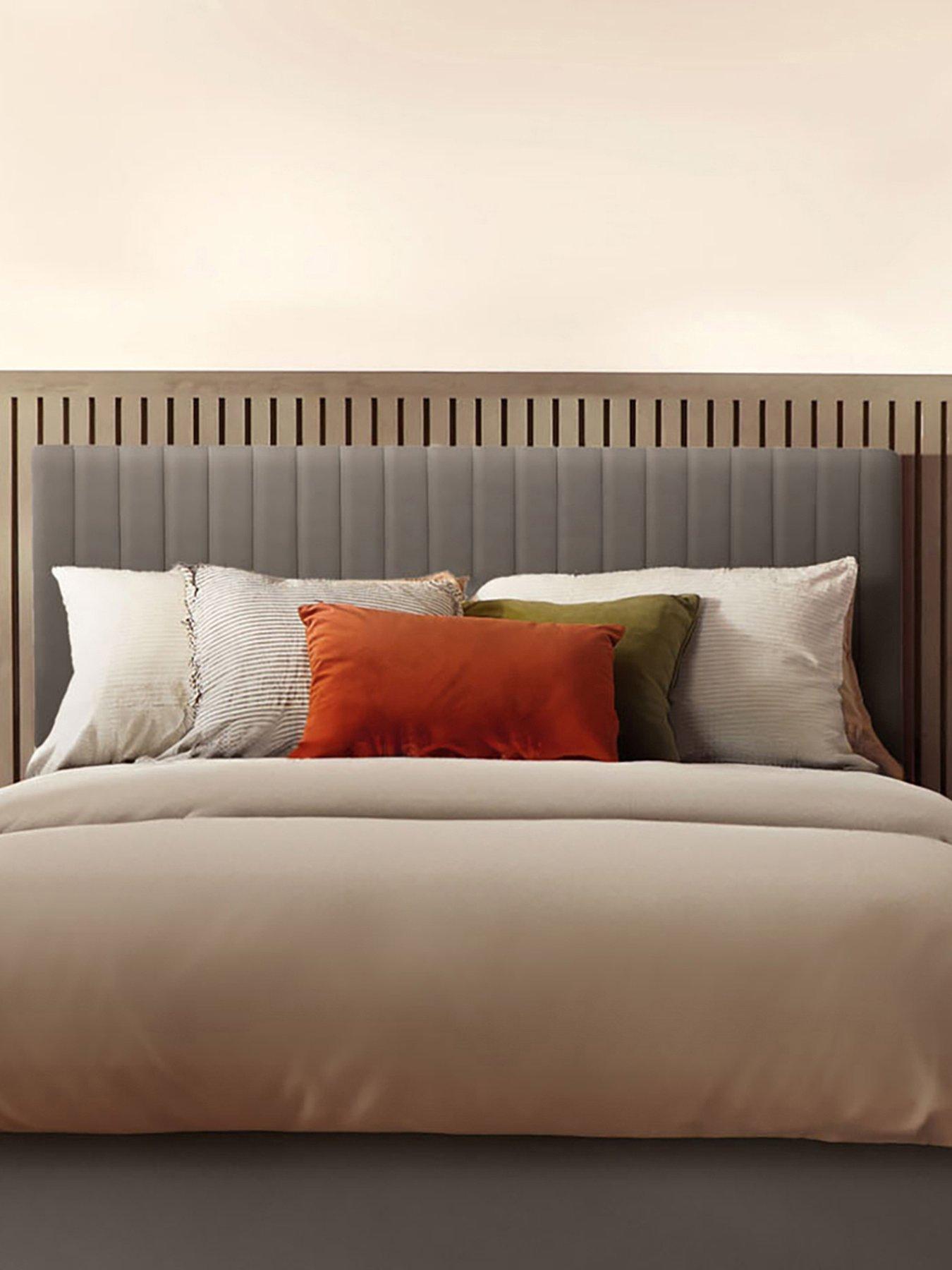 undefined Dusk Headboard- Velvet - Charcoal