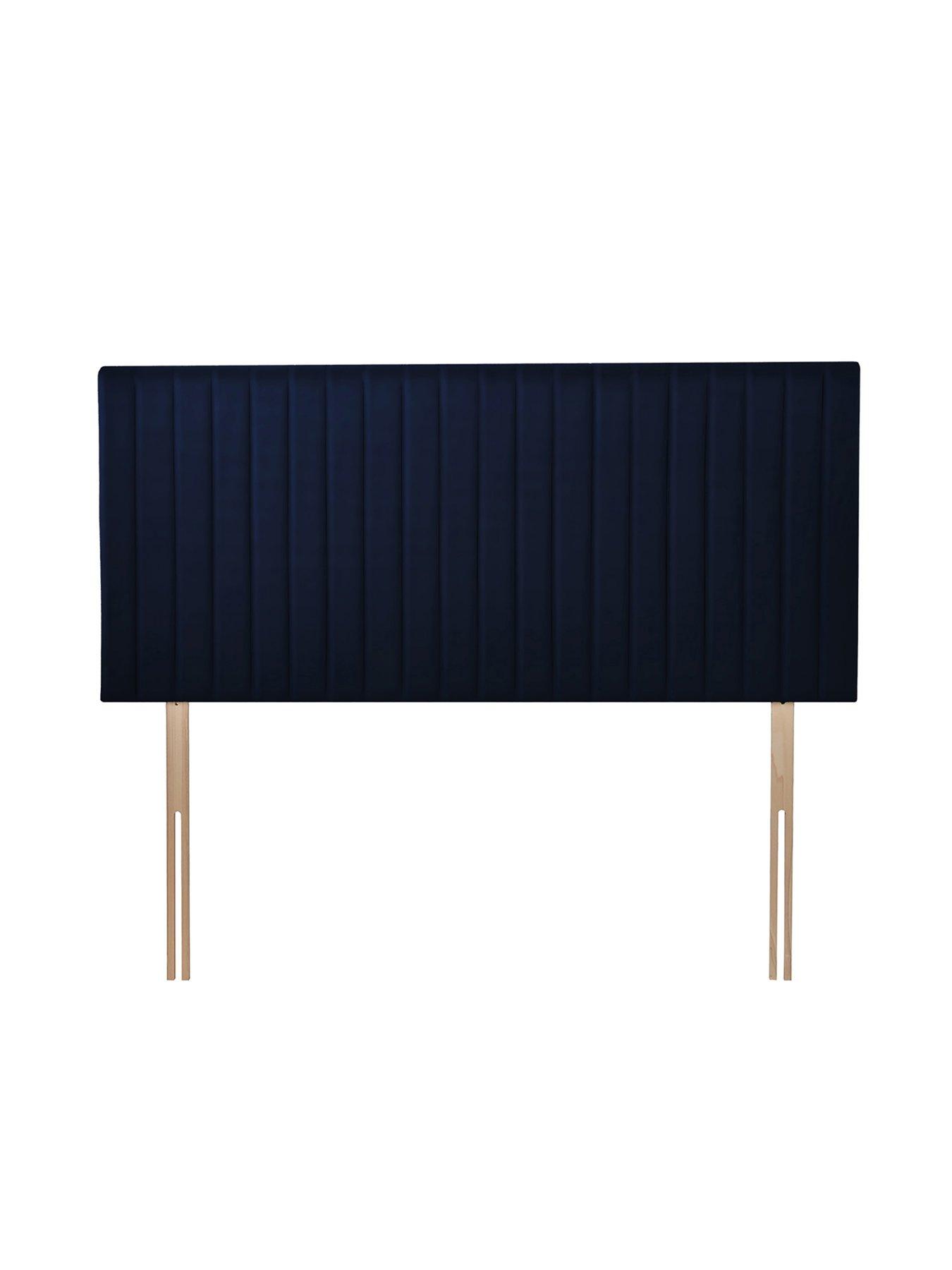  image of silentnight-dusk-headboard--nbspvelvet-navy