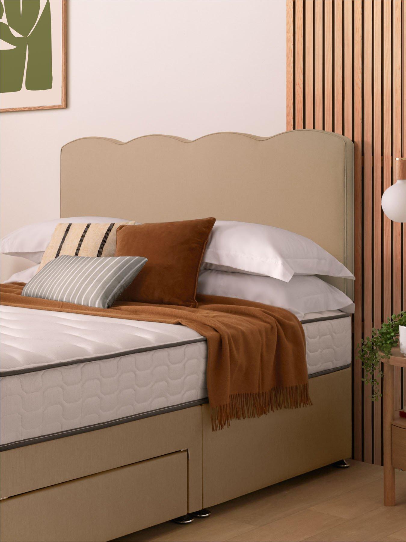 undefined Wave Headboard - Woven - Sandstone