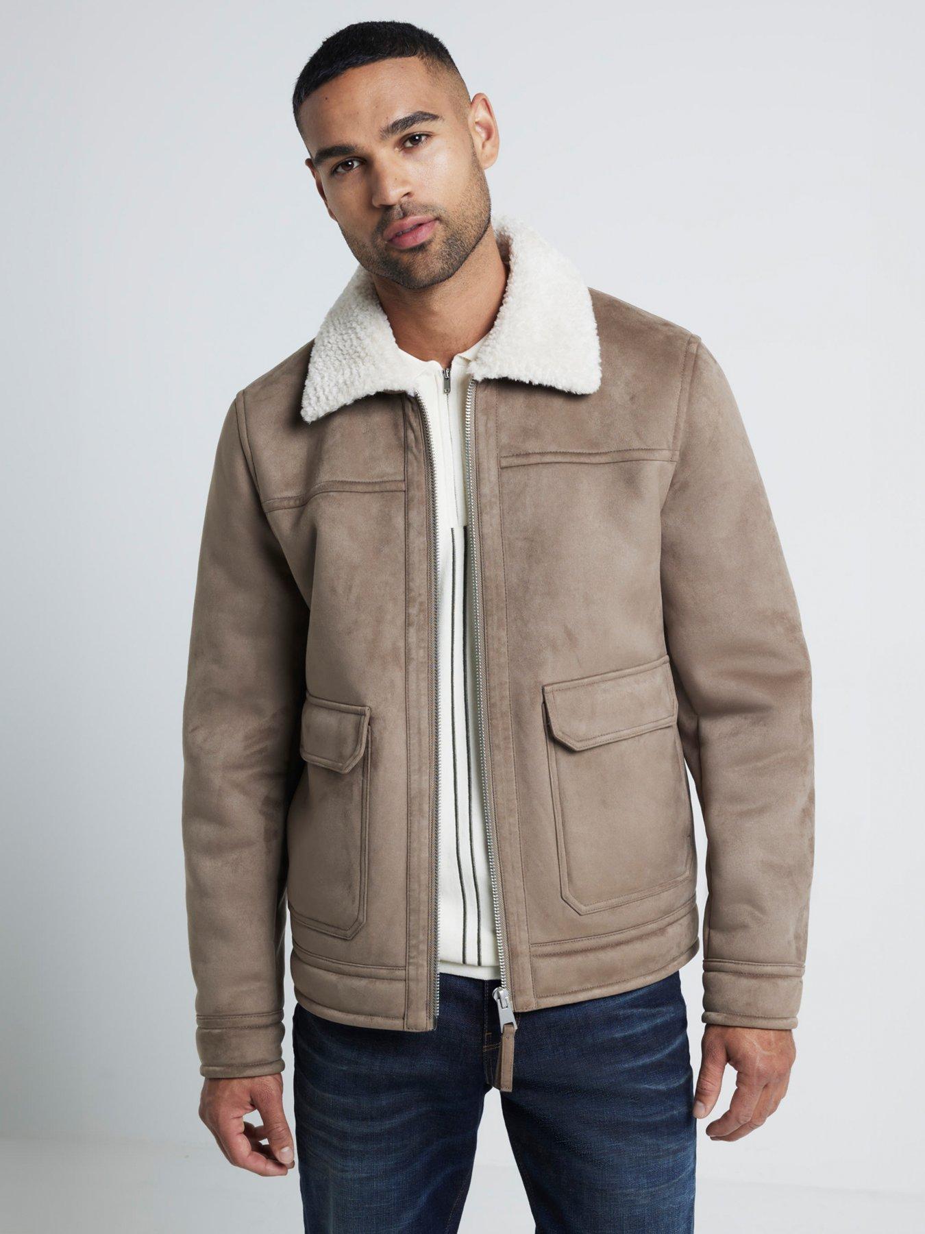 River island tan leather jacket clearance