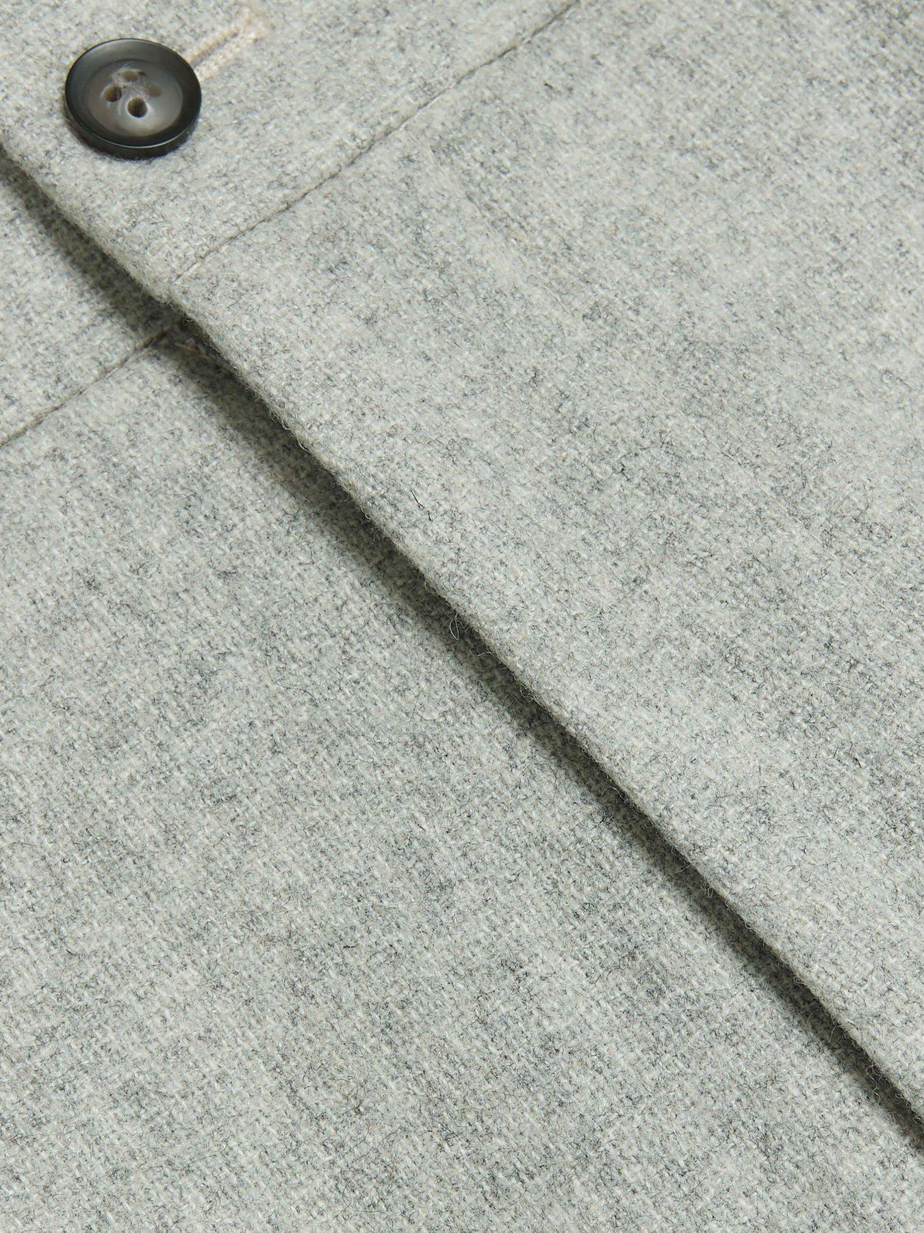  image of river-island-wool-suit-trousers-grey