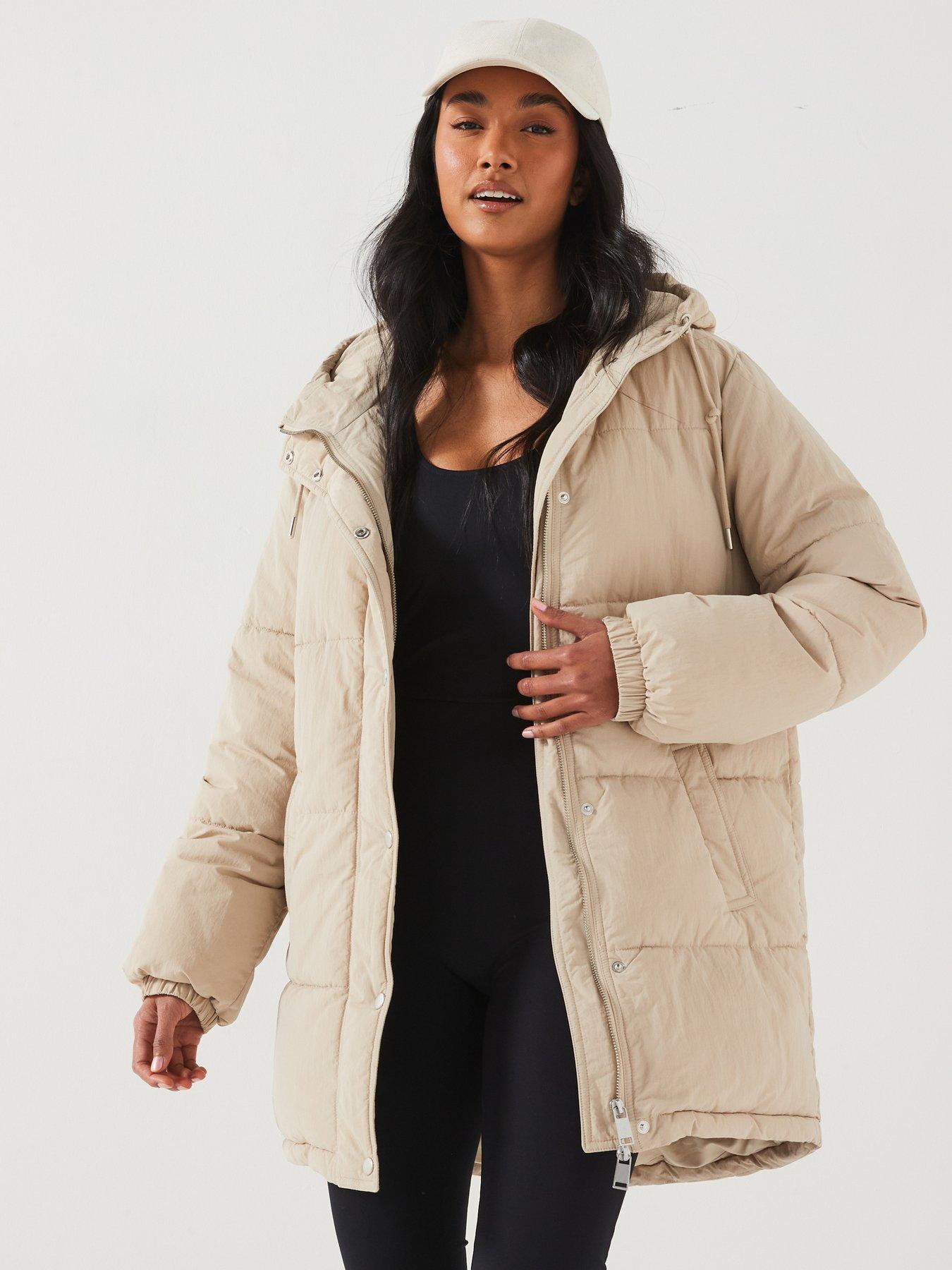 undefined Marshall Hooded Padded Coat - Cream