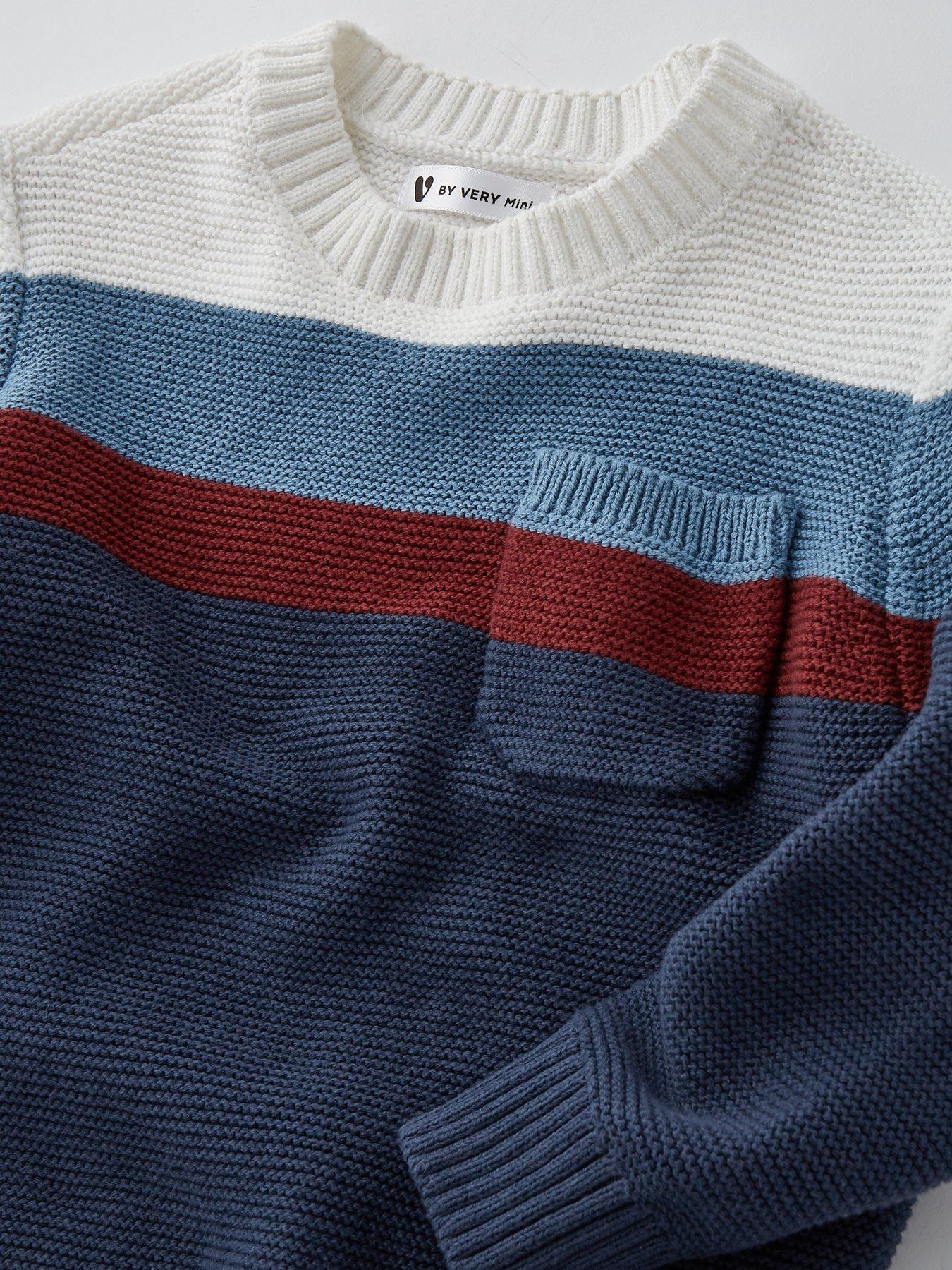  image of mini-v-by-very-boys-knit-jumper-and-jean-set-multi