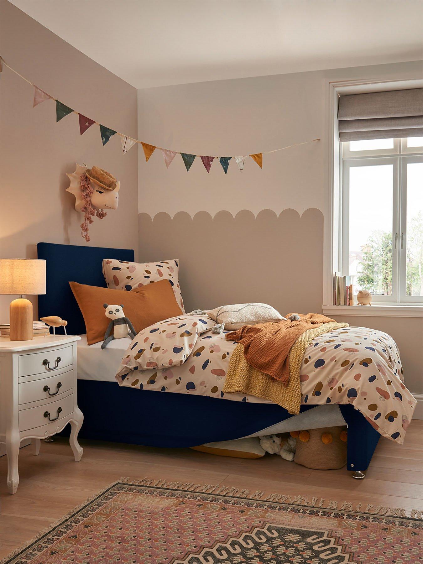 Silentnight Maxi-Store Bed with Memory Mattress (Headboard Included) - Blue