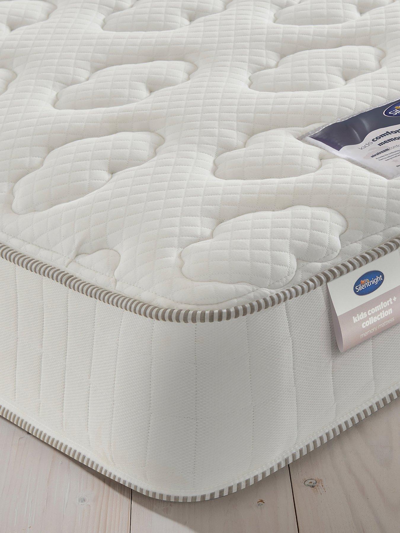  image of silentnight-maxi-store-bed-with-memory-eco-mattress-headboard-included-whisper