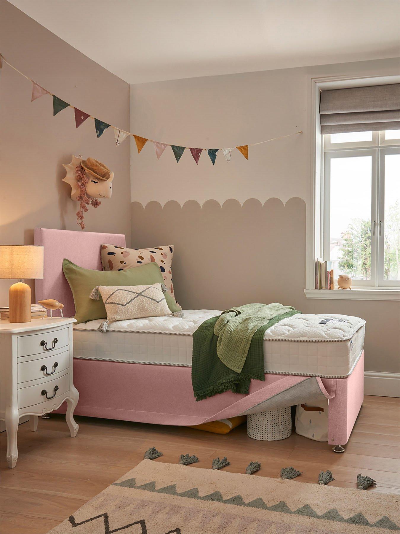 silentnight-maxi-store-bed-with-eco-mattress-headboard-included-pink