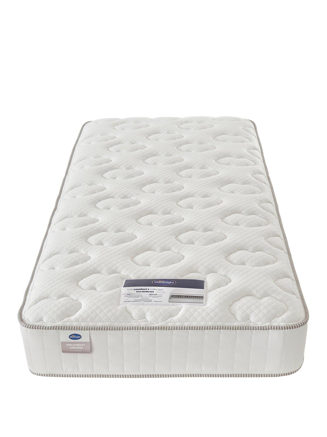  image of silentnight-maxi-store-bed-with-eco-mattress-headboard-included-pink