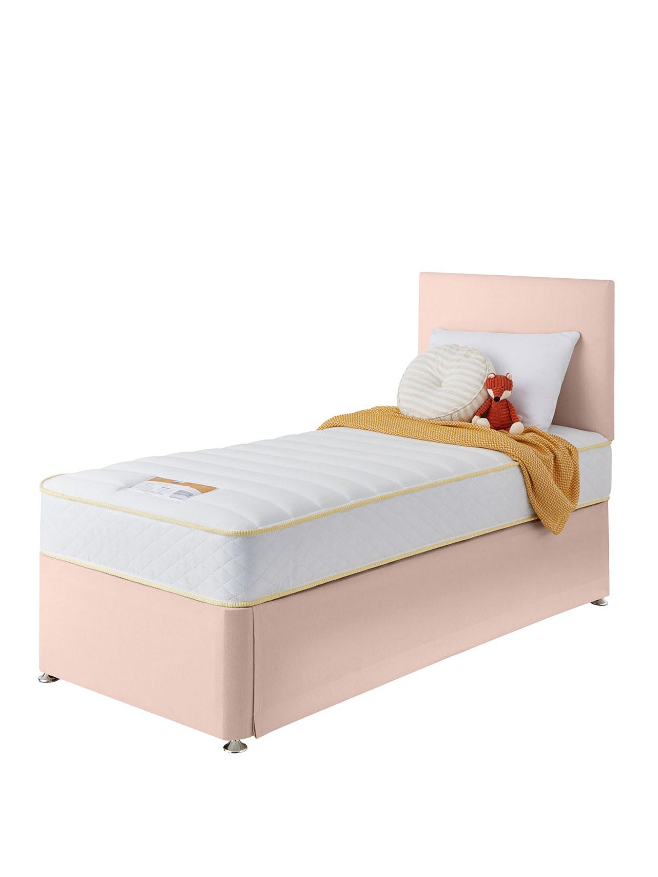  image of silentnight-maxi-store-bed-with-astro-600-pocket-mattress-headboard-included-soft-pink