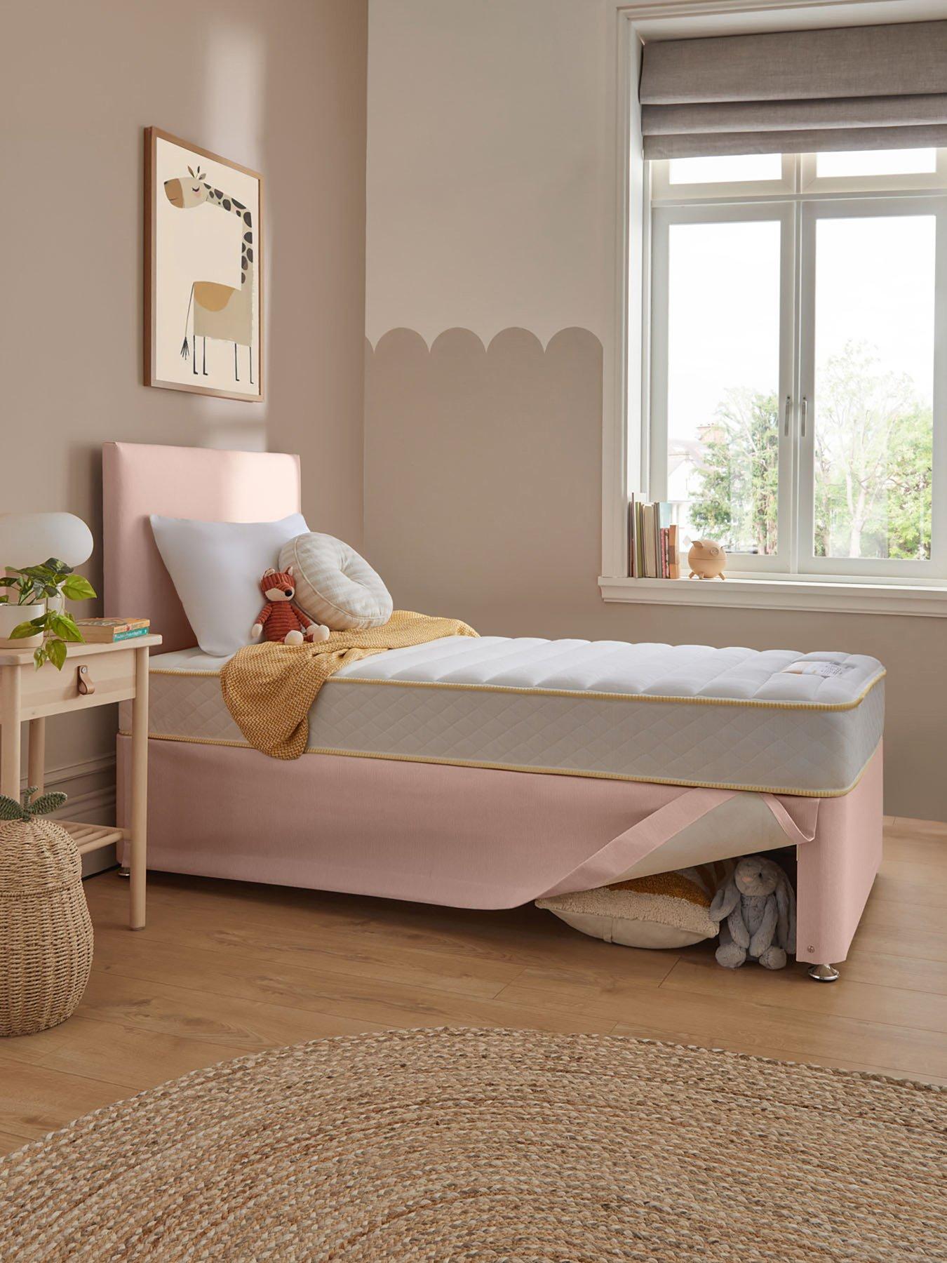 silentnight-maxi-store-bed-with-miracoil-eco-mattress-headboard-included-pink