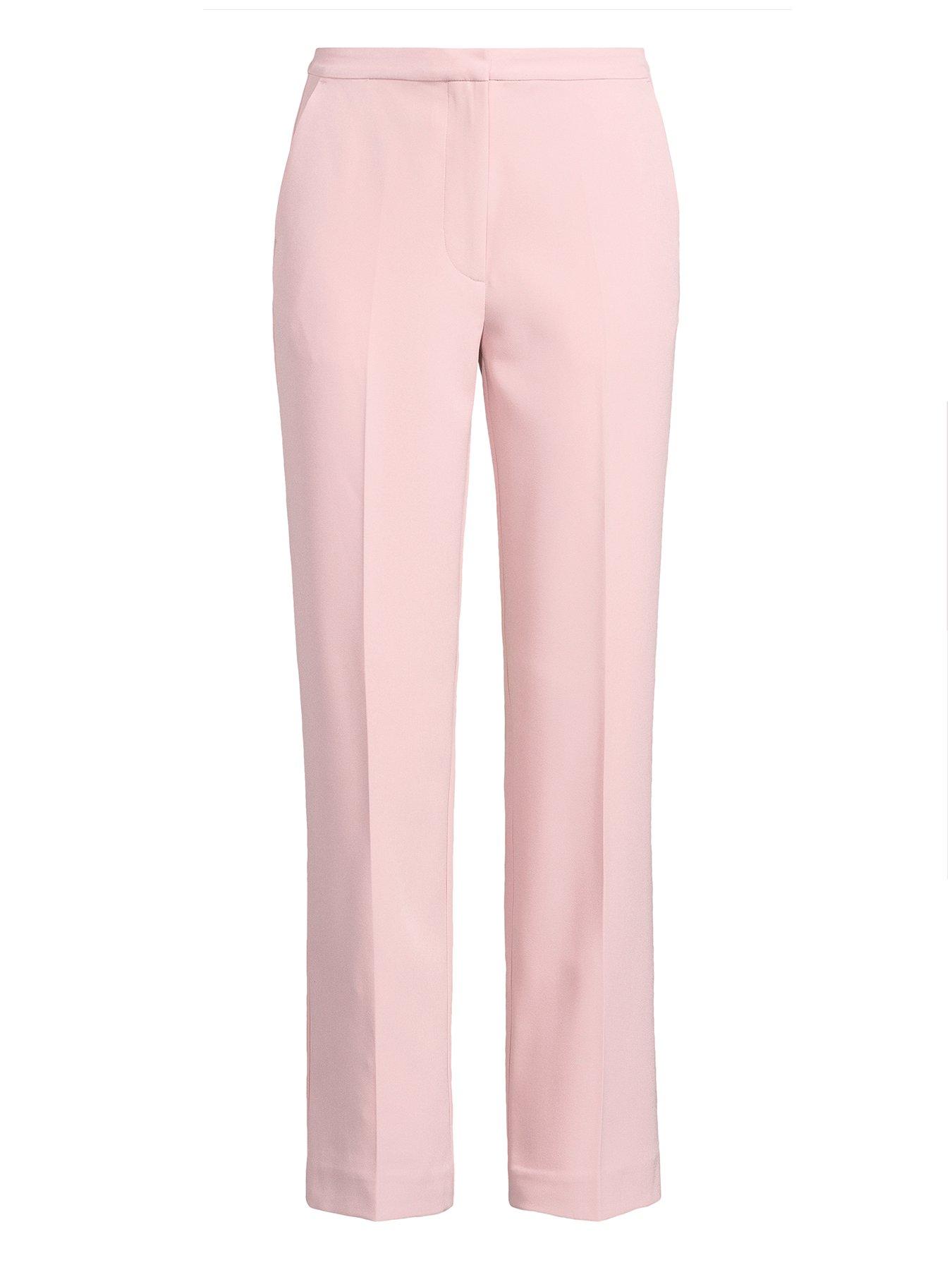  image of michelle-keegan-straight-leg-trousers-pink