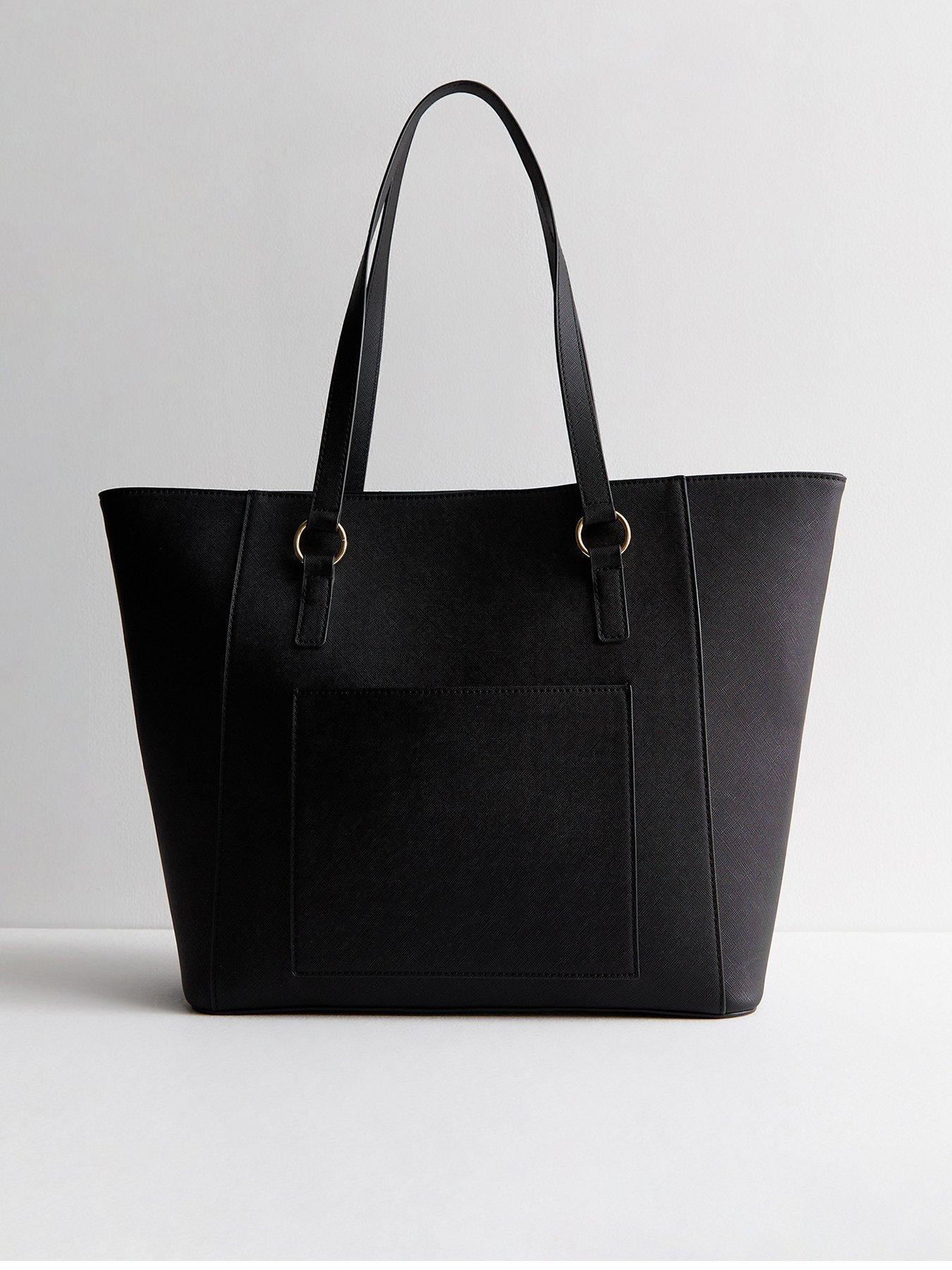 New look tote bag black sale