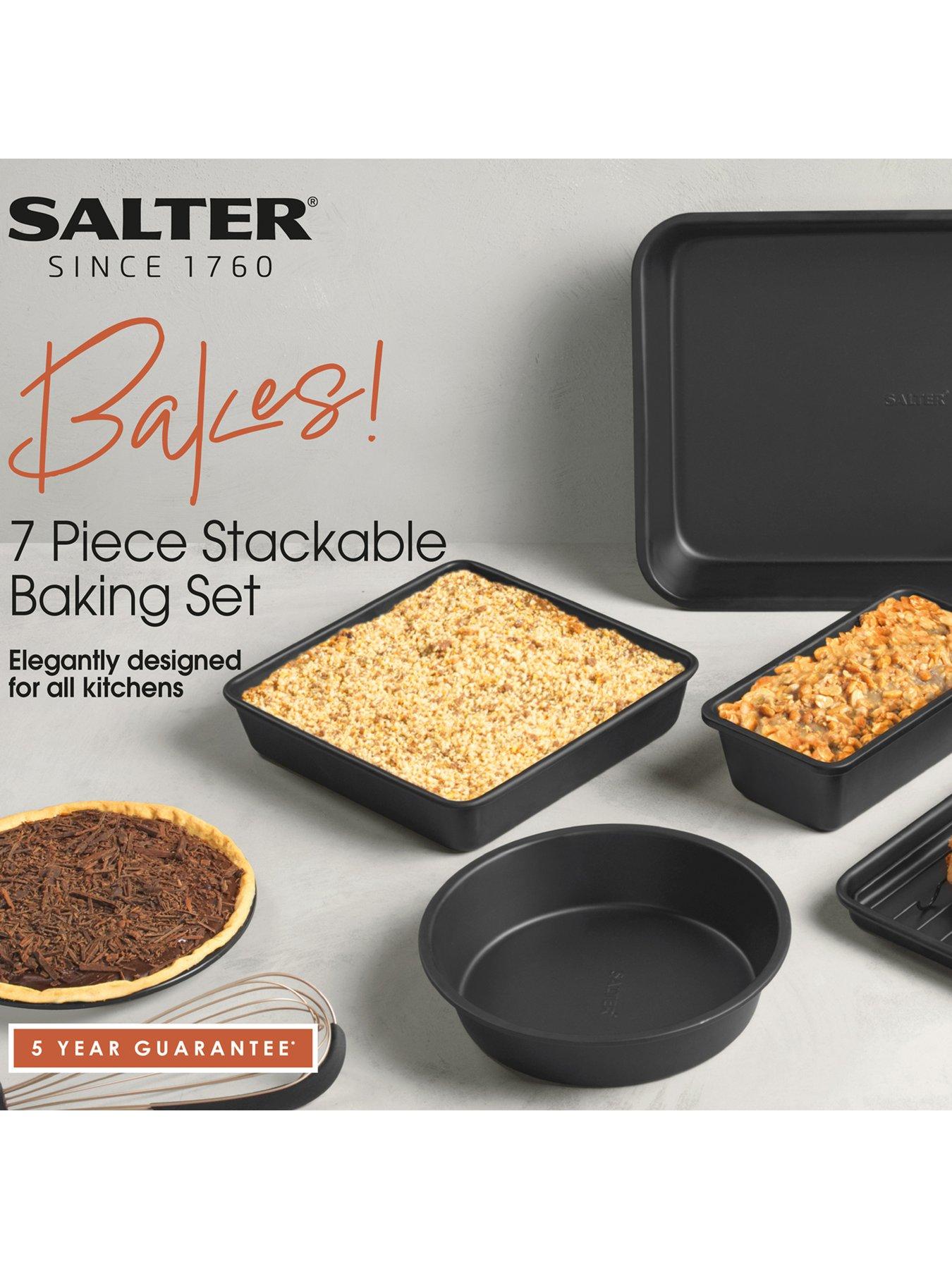  image of salter-bakes-7-piece-stacking-bakeware-set
