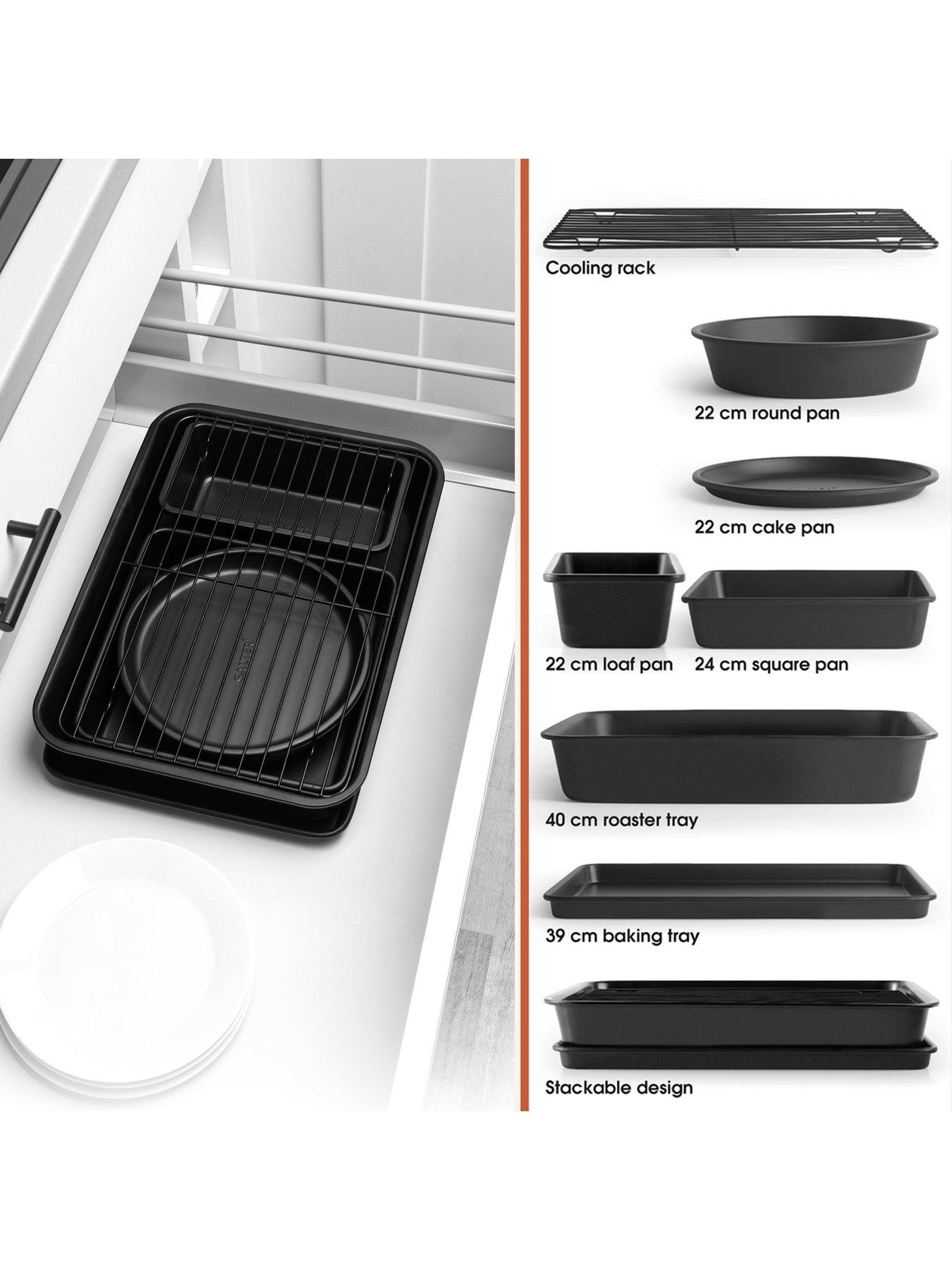 image of salter-bakes-7-piece-stacking-bakeware-set