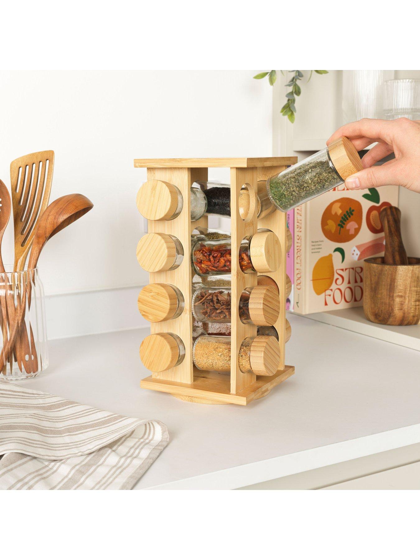  image of salter-bamboo-16-piece-spice-rack