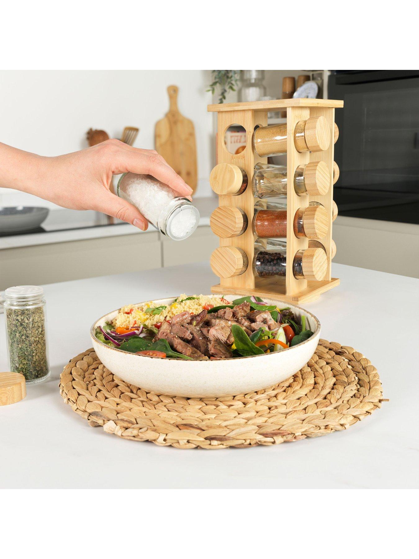  image of salter-bamboo-16-piece-spice-rack
