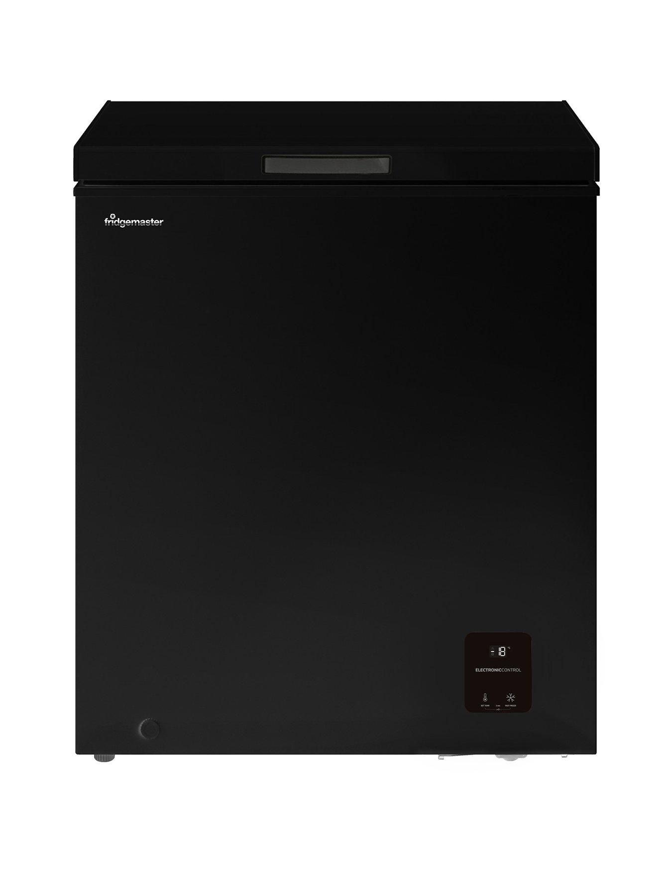 front image of fridgemaster-mcf142ebnbsp142l-chest-freezer-black